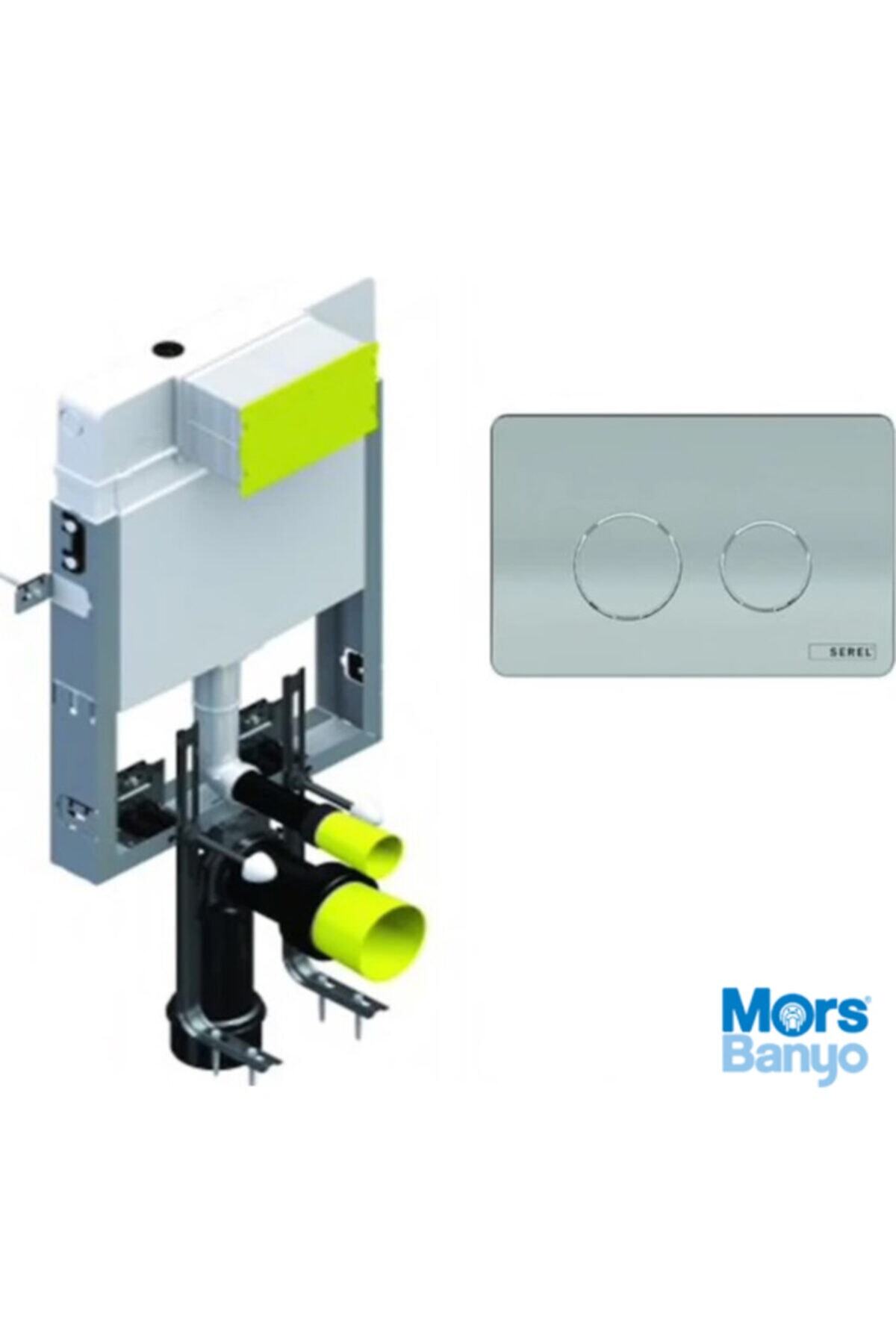 Eca Serel 8 Cm Smooth Gömme Rezervuar+mat Buton Seti