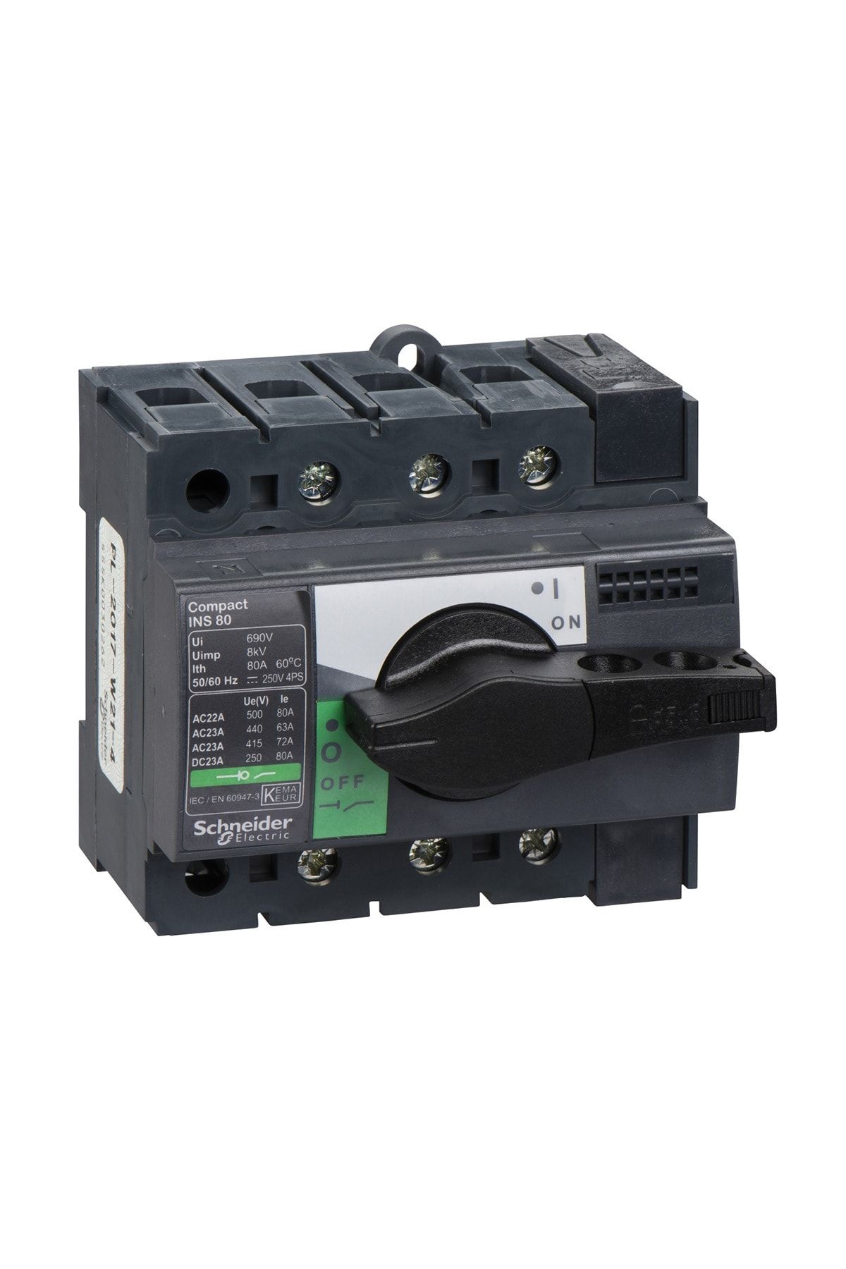 Schneider Electric Yük Ayırıcı Compact Ins80 - 3 Kutuplu - 80a