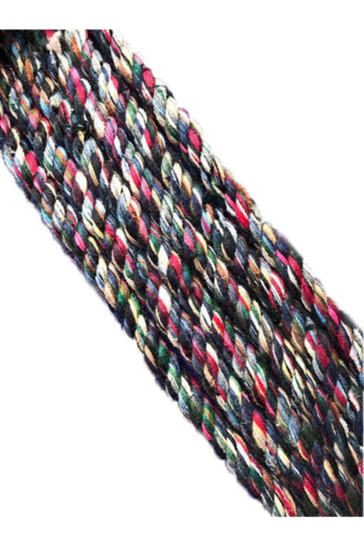 Hasyılmaz Pamuk Büküm Halat Ip 10mm 4kg - Çok Renkli Urgan Ip