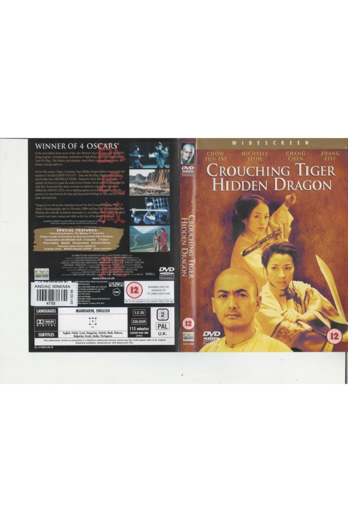 DVD Crouchıng Tıger Hıdden Dragon