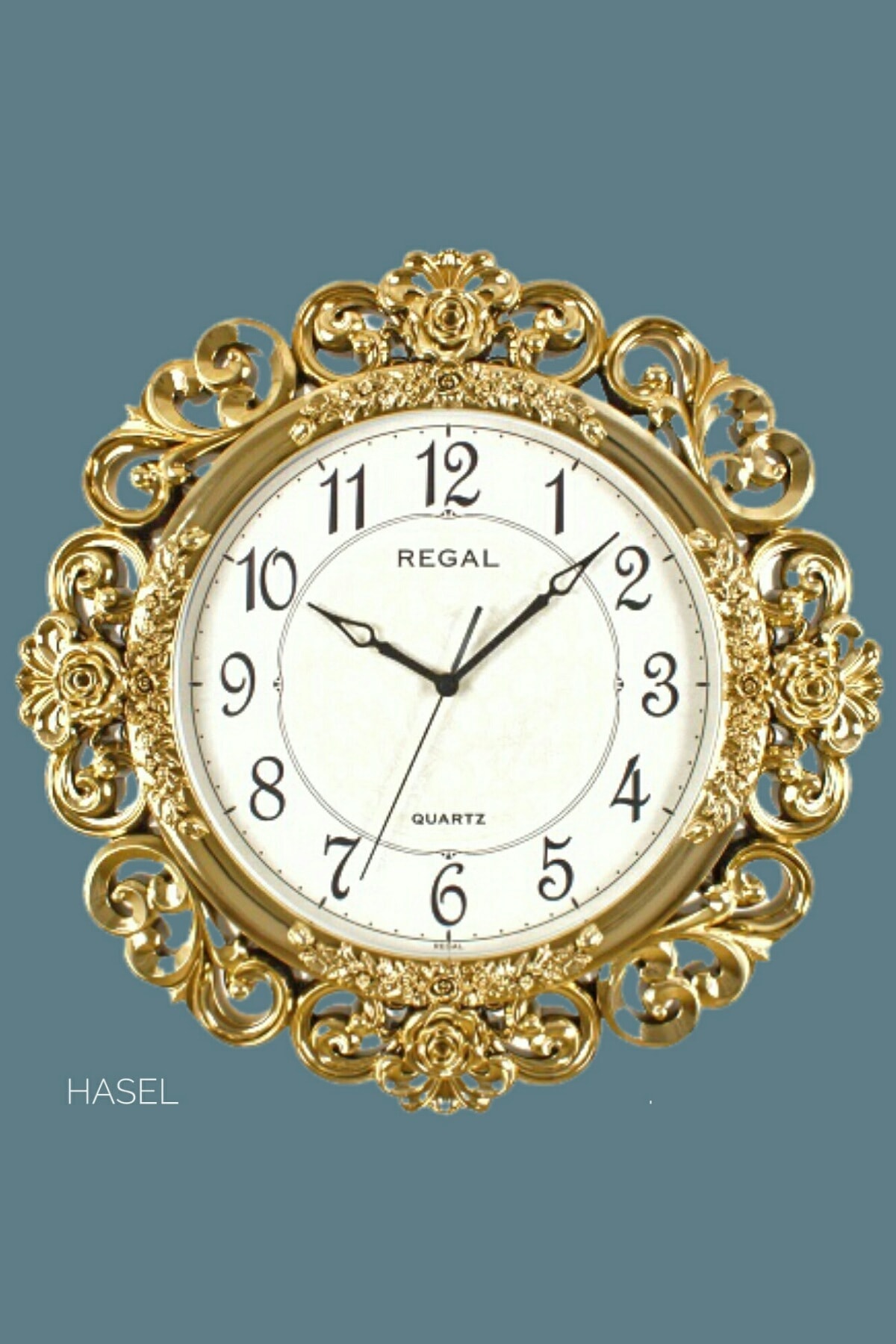 Regal 8501 Gg Dekoratif Oymalı Sessiz Duvar Saati