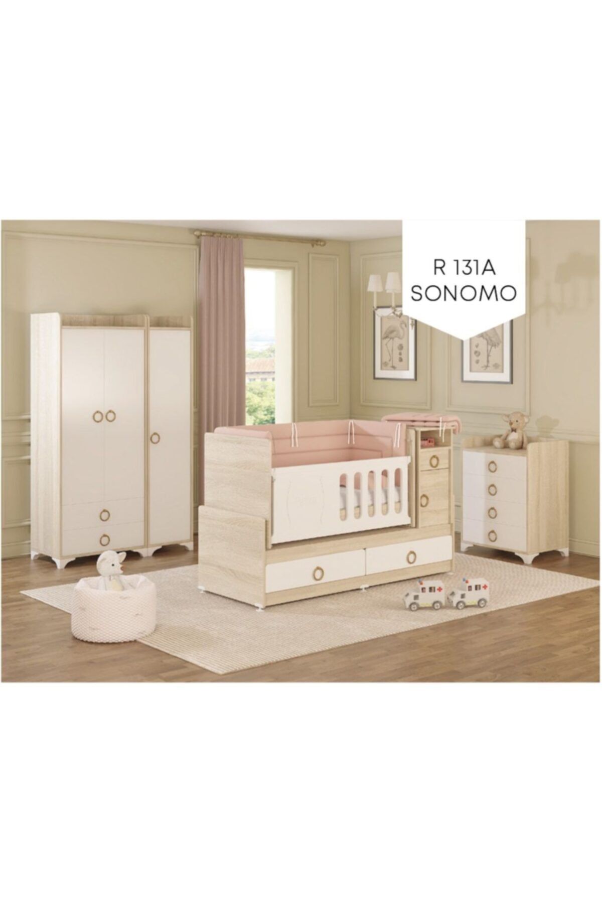 Afilli R 131a Rose Bebek Odası Takımı Sonomo