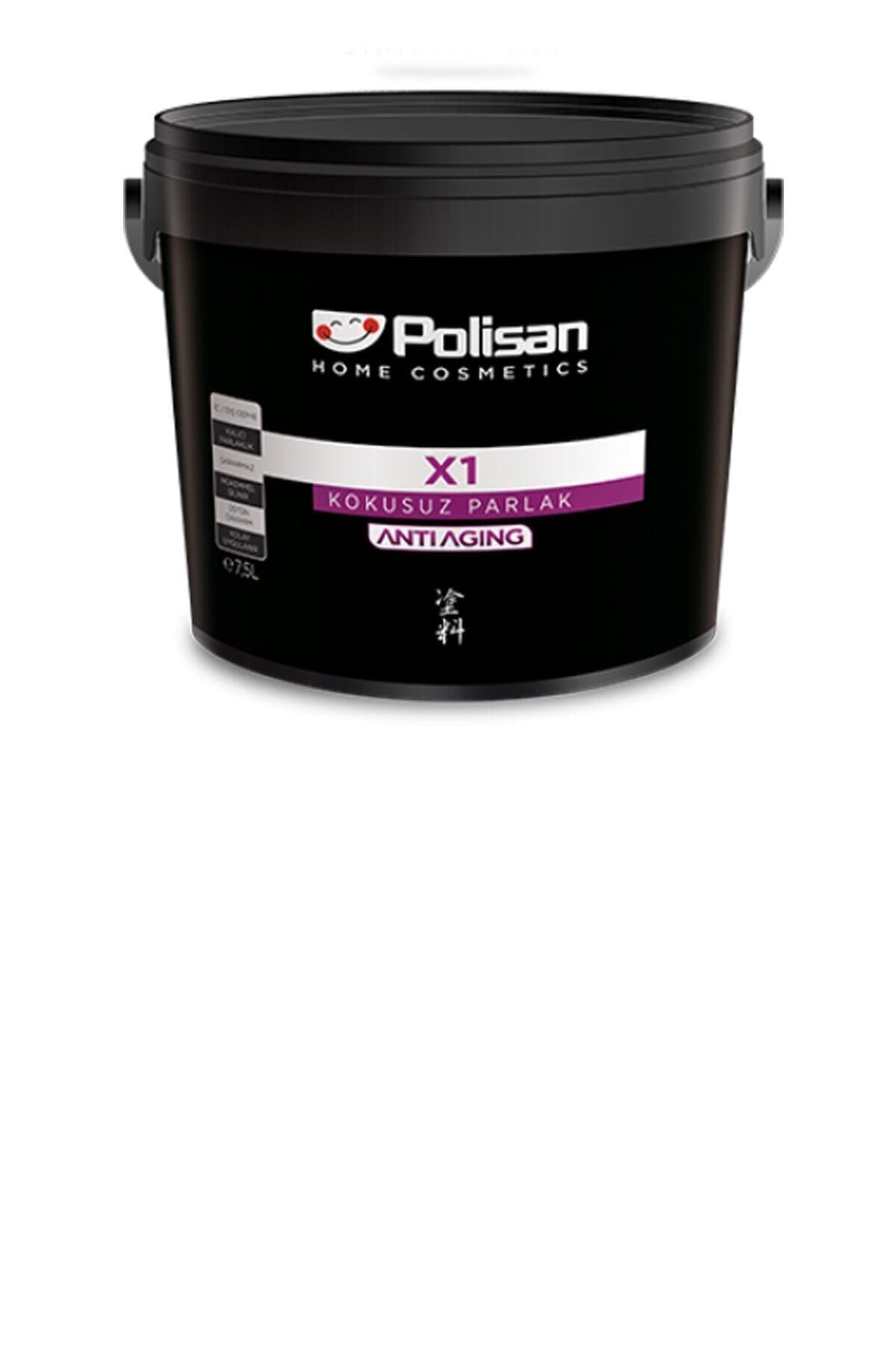 Polisan X1 Kokusuz Parlak (anti-aging) Boya 2.5 Lt 1570 Yalın Beyaz Ci-6381