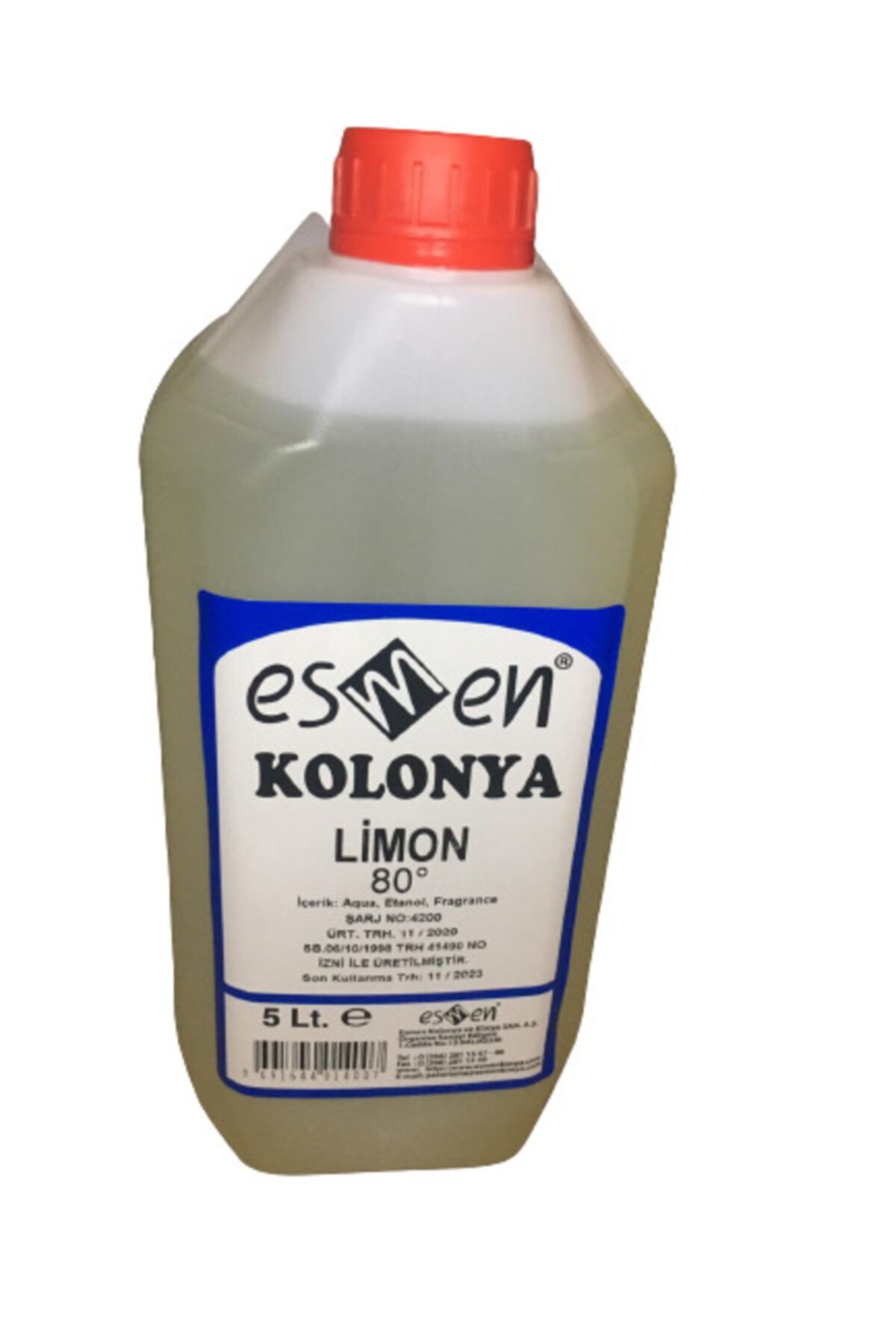ESMEN Tampa 80 Derce Limon Kolonyası 5000 Ml