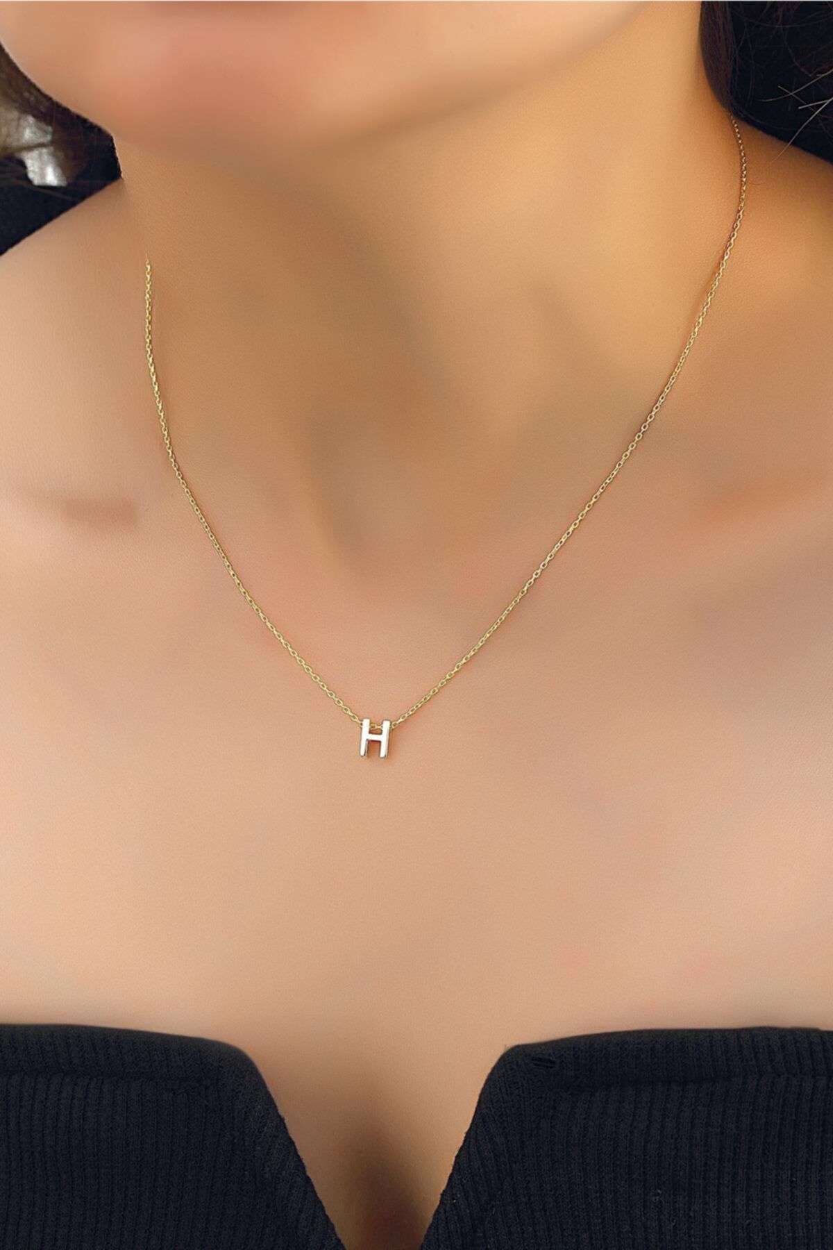 Herisson Silver Kadın 925 Ayar Gümüş H Harf Kolye