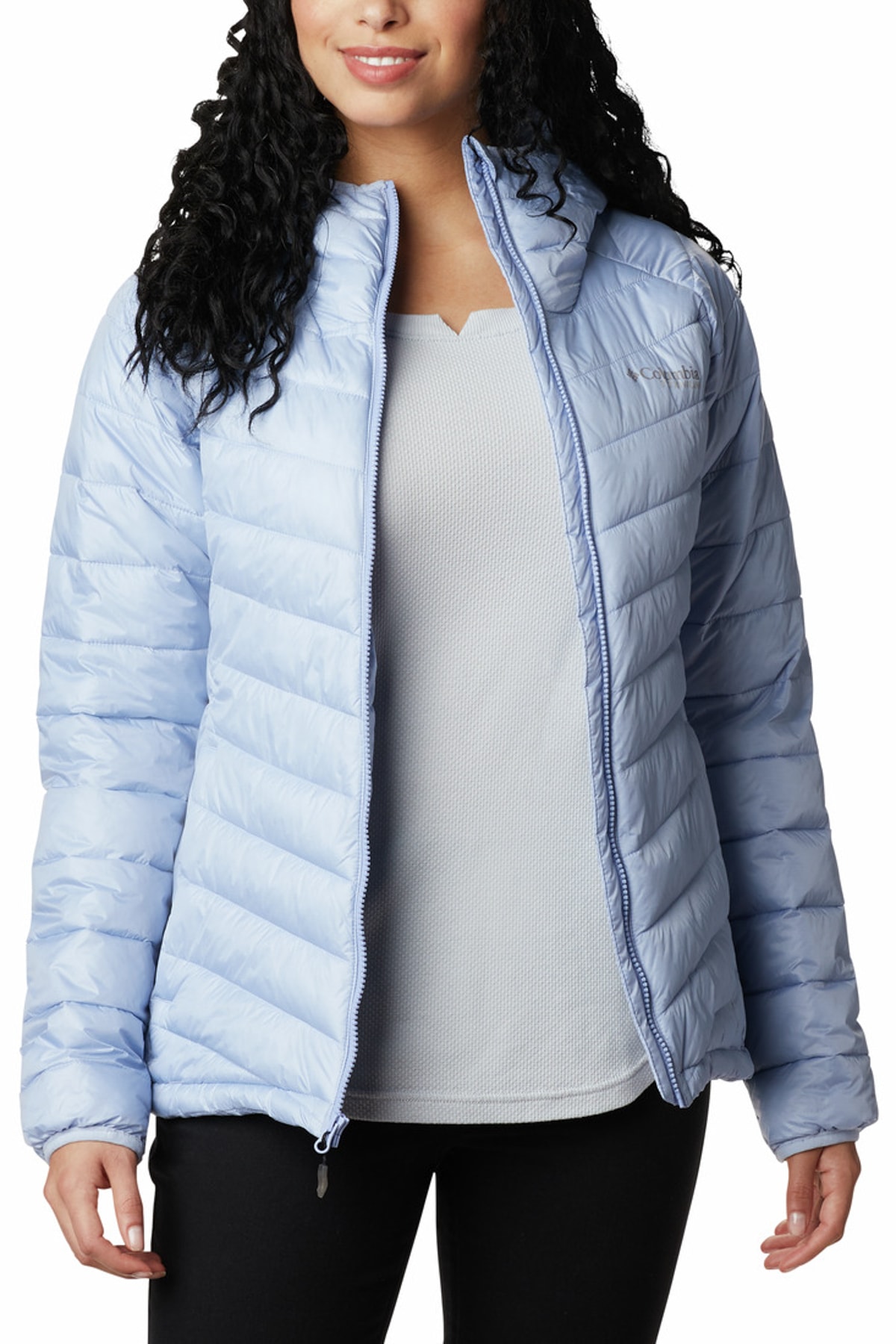 Columbia Kadın Mor Snow Country Hooded Mont
