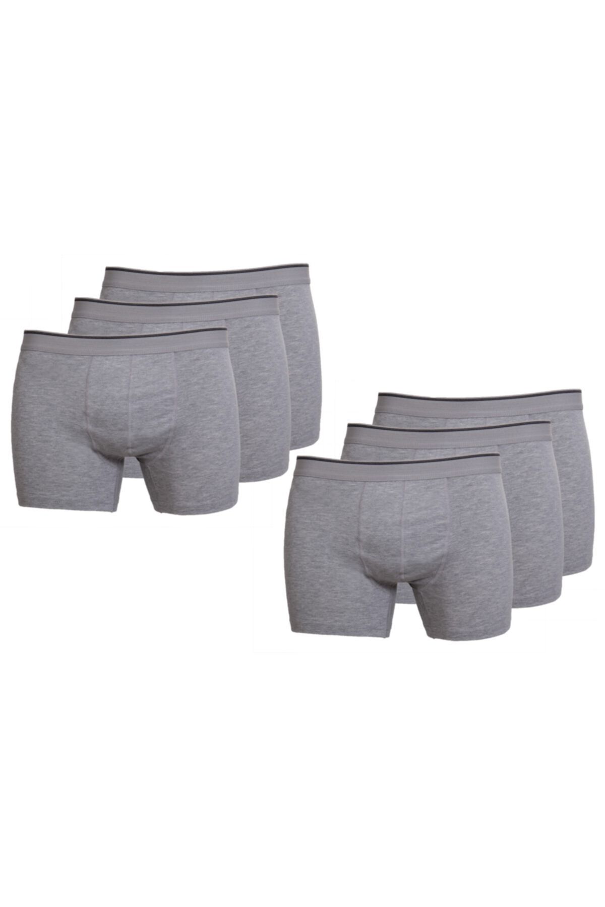 SOOFIT Erkek Gri 6'lı Paket Boxer