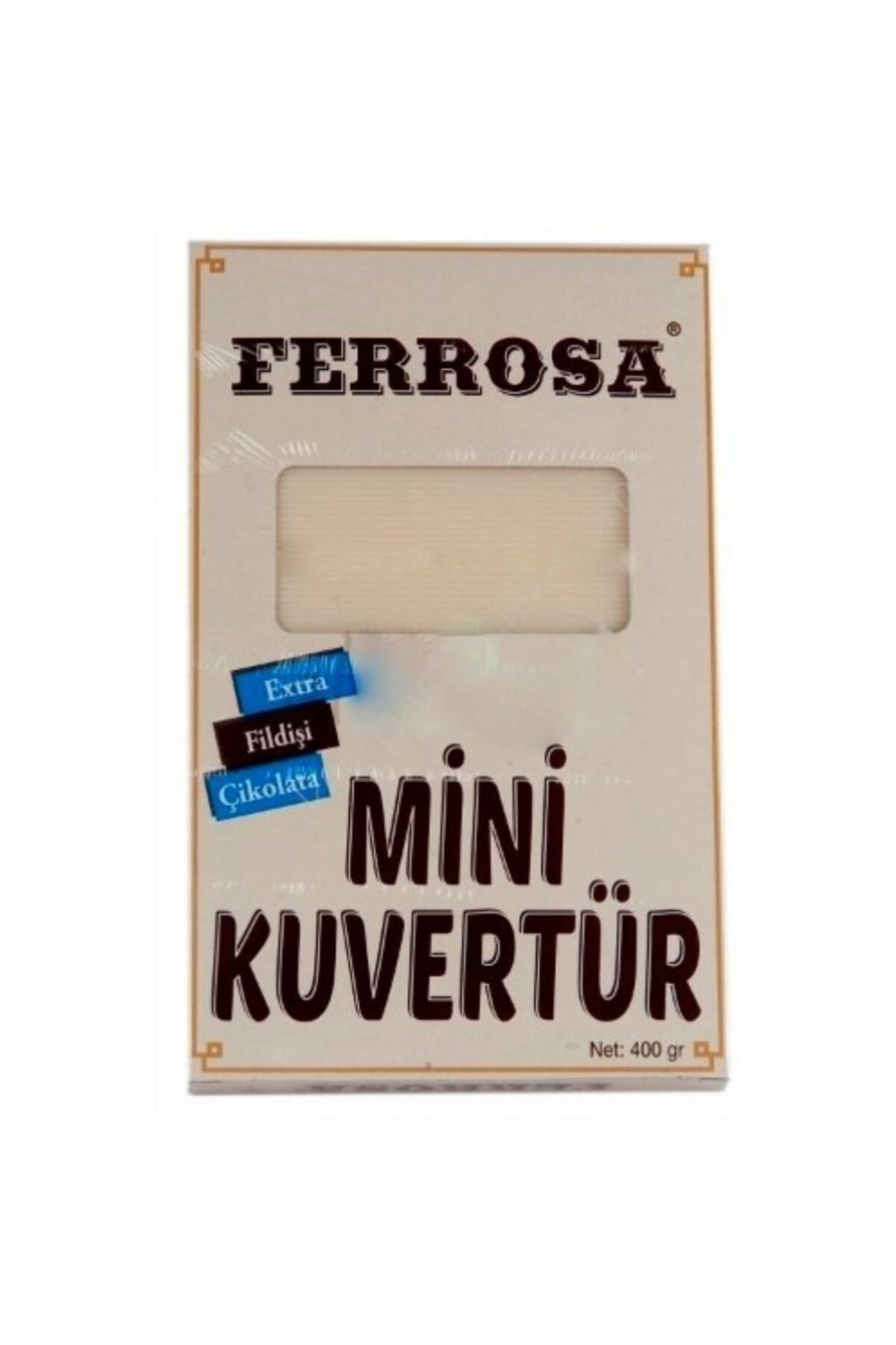 Ferrosa Mini Fildişi Küvertür Çikolata 400gr
