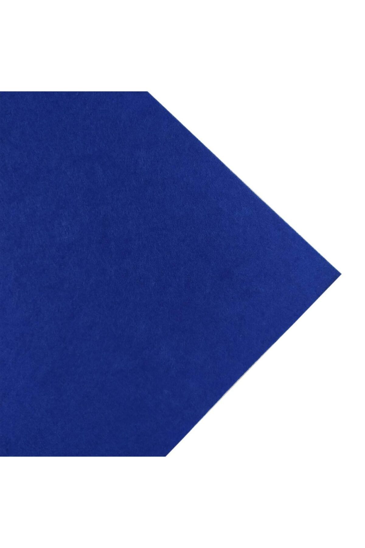 toptankece Koyu Mavi Kalın Yumuşak Keçe, 3 Mm Kalınlığında 1 Metre (100x100 Cm), Aktivite Keçesi