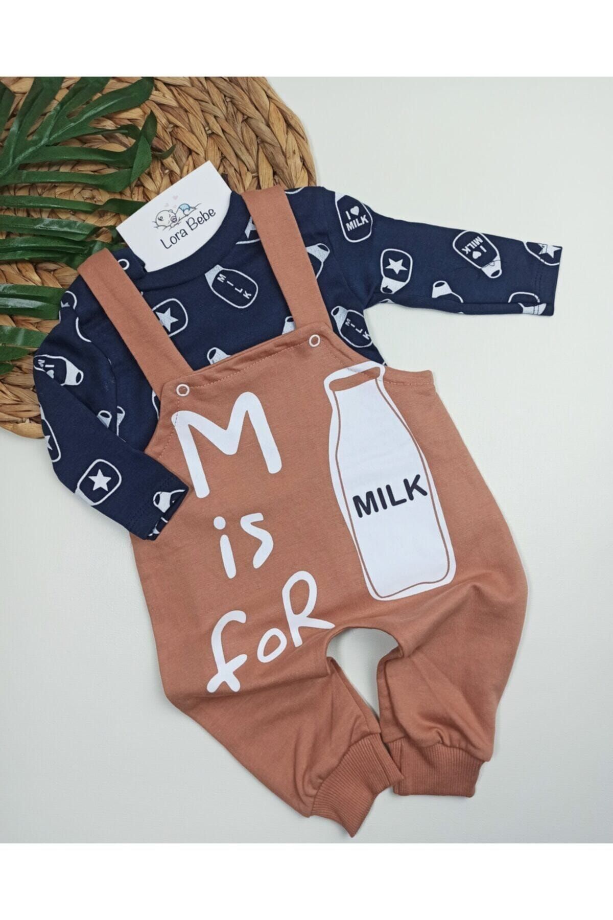 Murat Baby Bebek Kiremit Milk Salopet Tulum