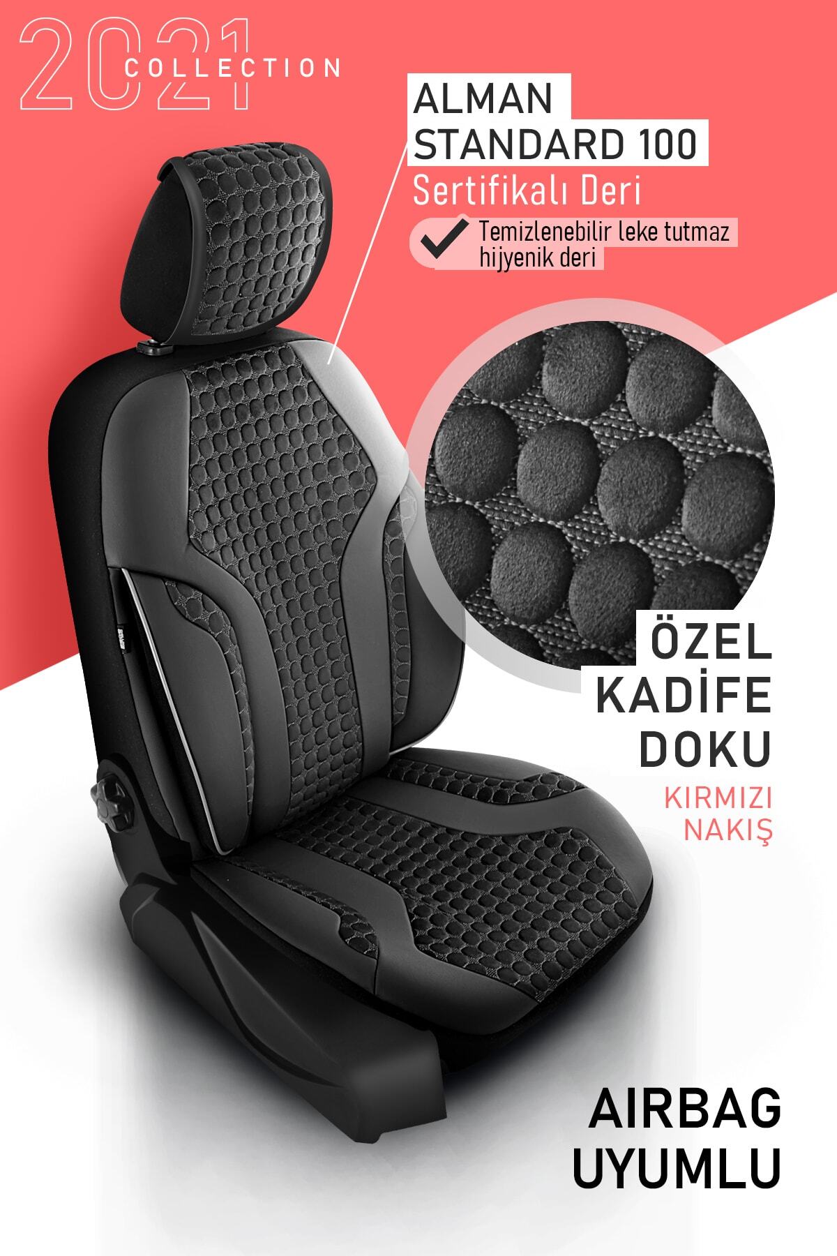 deluxe boss ravello 2021 collection oto koltuk kilifi gri nakisli fiyati yorumlari trendyol