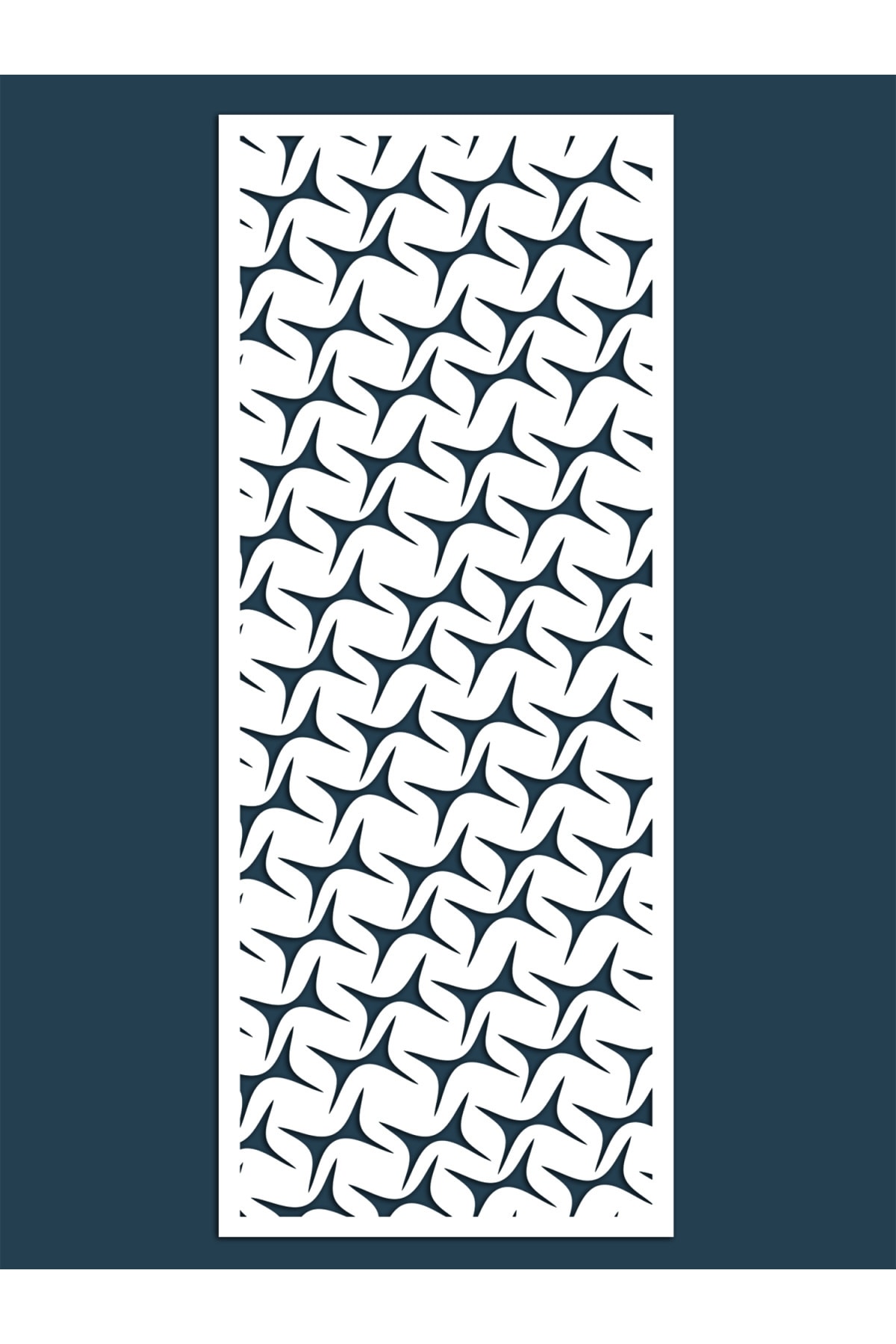 Liar Dekor Liar Ahşap Seperatör (Paravan) - KSP-197 - (18 mm) - (69 cm x 139 cm) - (Beyaz)