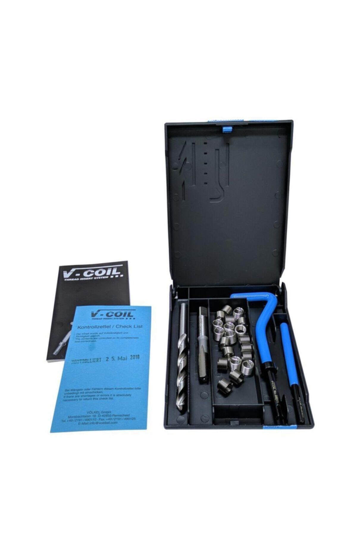 KAMER Völkel V-coil W 1/2x12 Helicoil Seti Diş Tamir Takımı