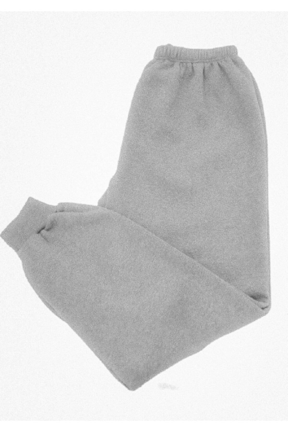 Sarıkaya Tekstil Unisex 3 Ip Kışlık Tek Alt-gri