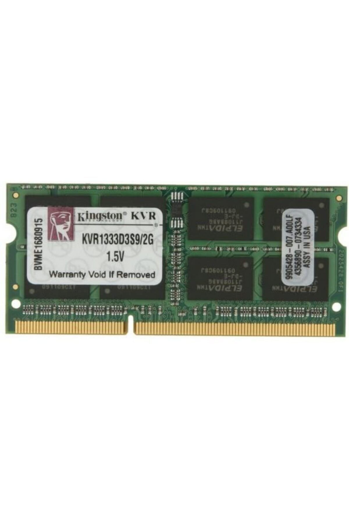 Kingston Kvr1333d3s9/2g 1333 Mhz 1,5 V 2 Gb Laptop Ram
