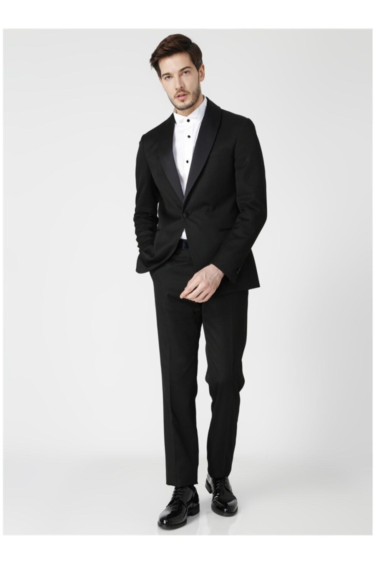 Fabrika Erkek Siyah Smokin