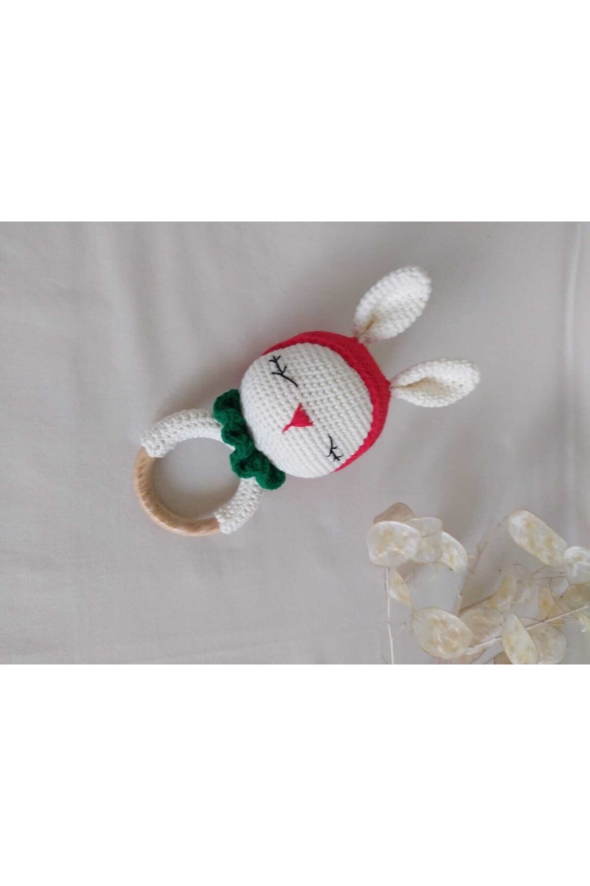 SERVİSİ GELSİN El Yapımı Organik Amigurumi Çilek Çıngırak