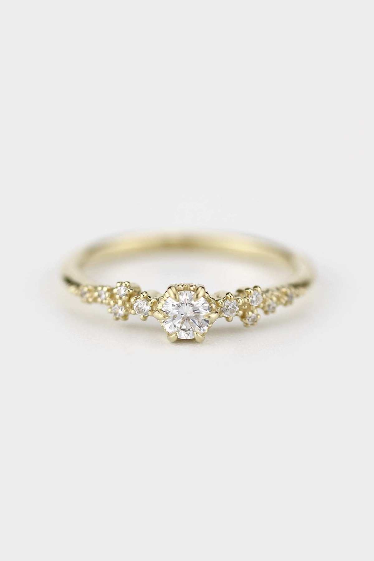 My Diamond Hrd Sertifikalı Pırlanta Tasarım Yüzük 14k Sarı Altın