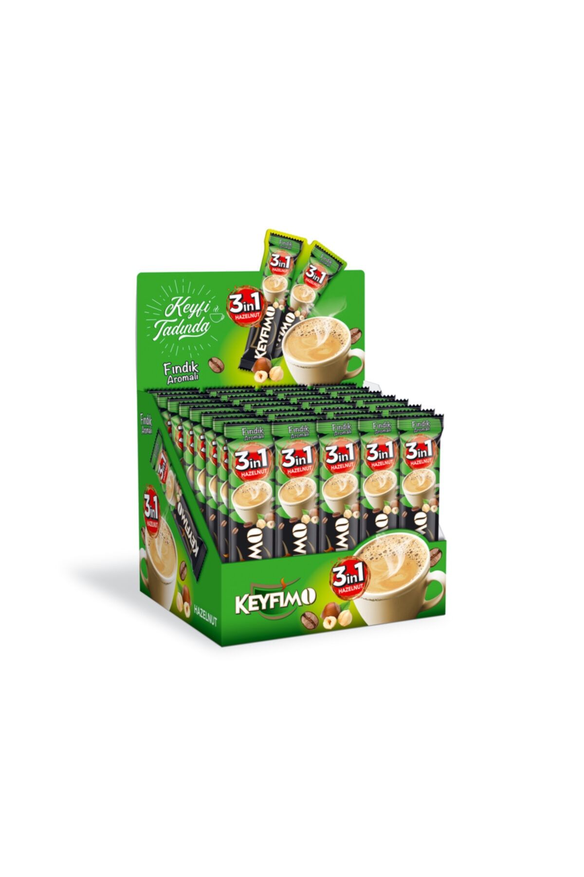 Keyfimo 3'ü 1 Arada Fındık Aromalı 48'li Paket