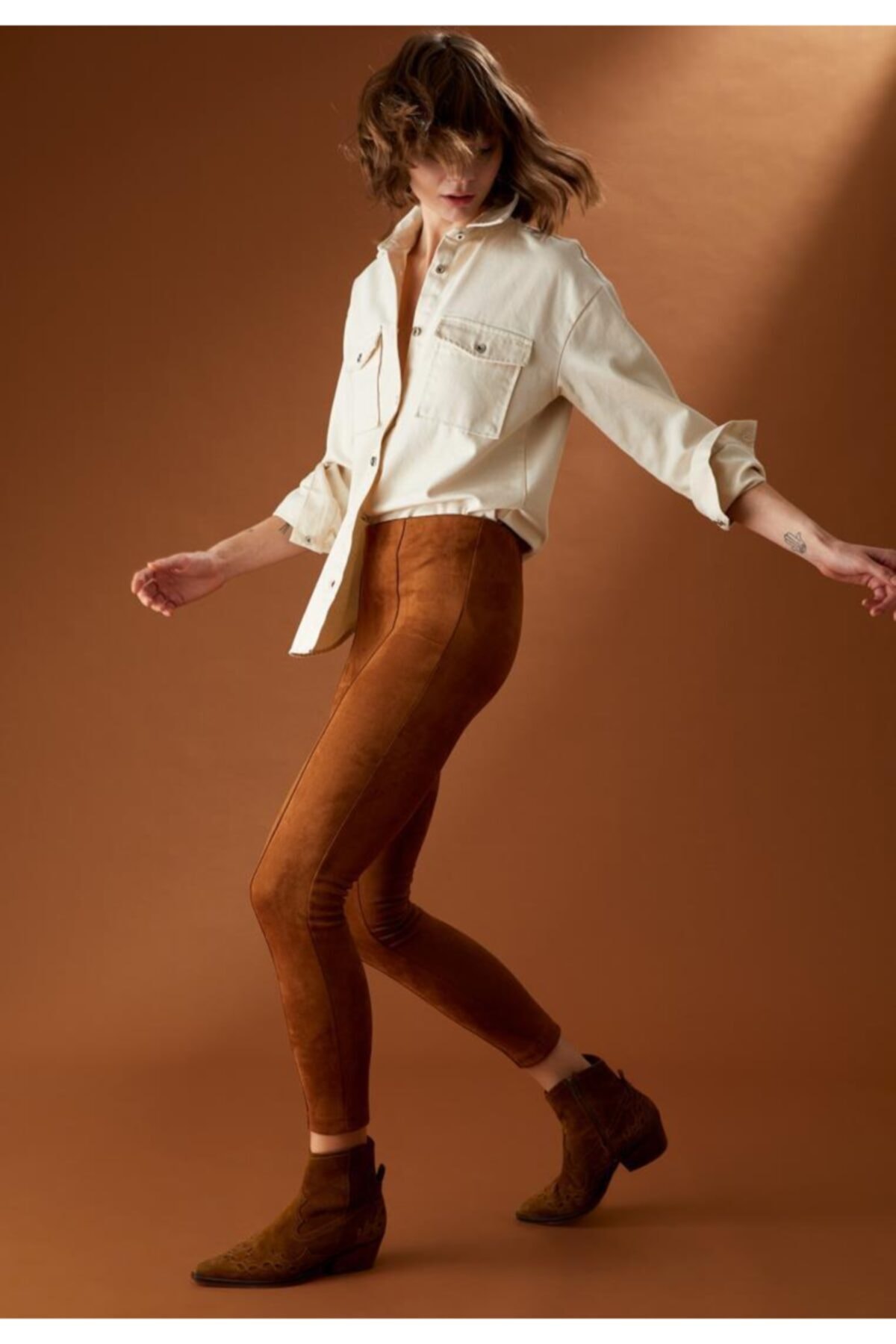 DeFacto Bohemia Slim Fit Dokuma Tayt