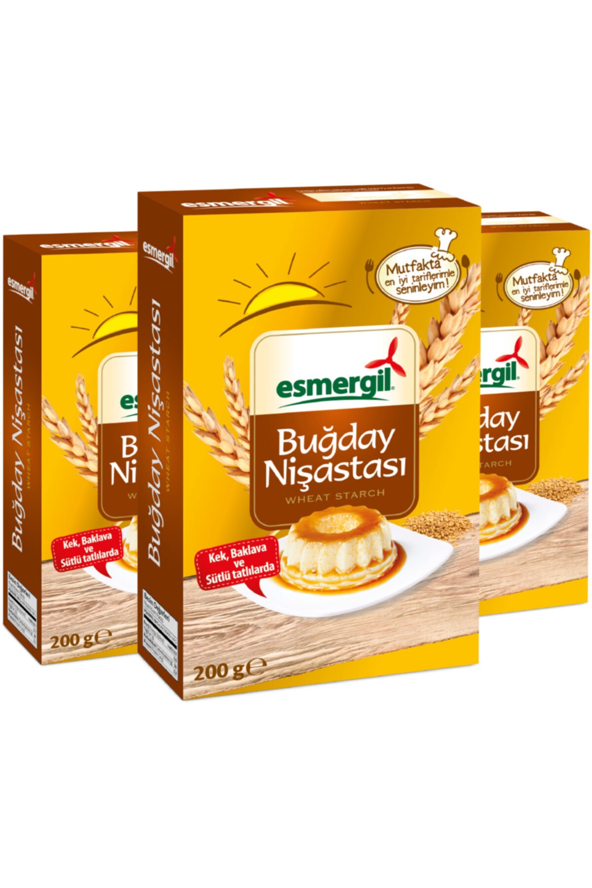 Esmergil Buğday Nişastası 3'lü Paket 3 X 200 G
