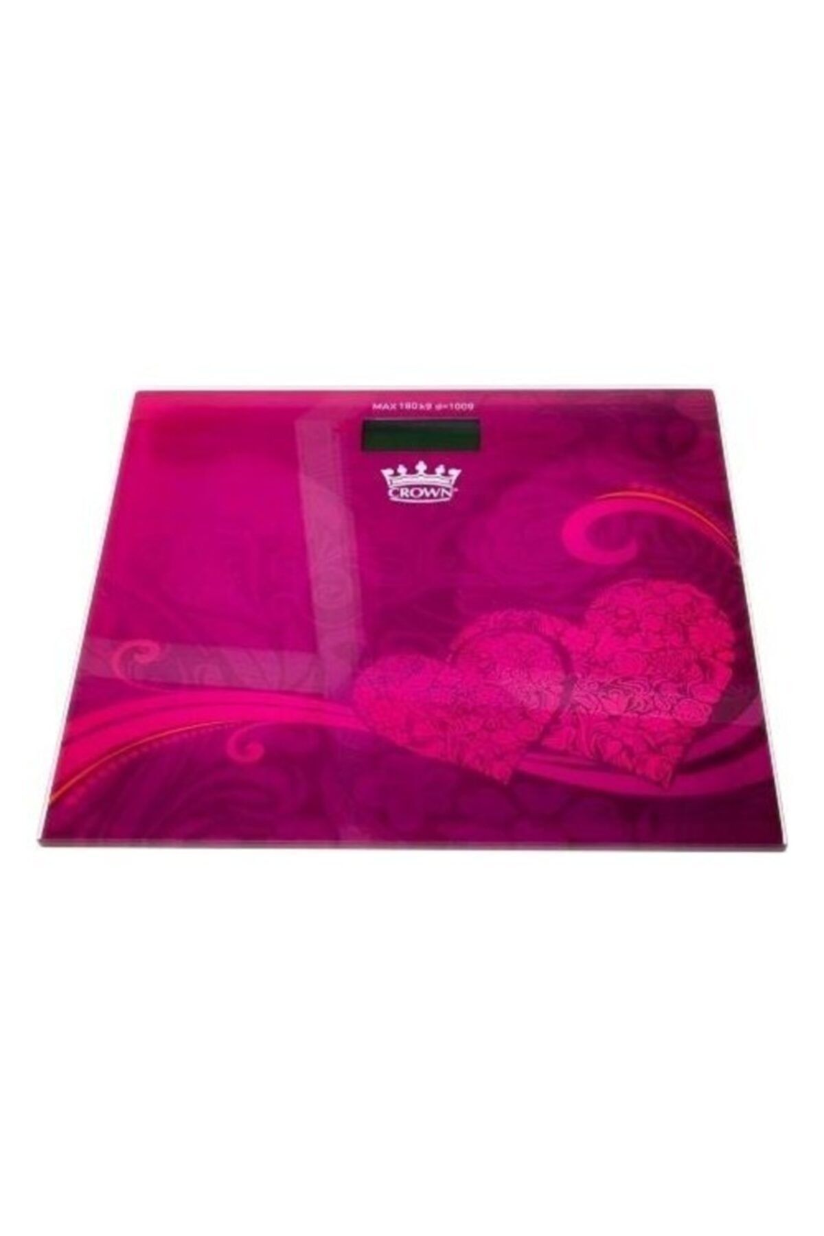 Crown 7006 Cam Banyo Tartısı - Kalp Desenli