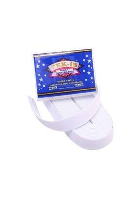 Tek-iş Yassı Lastik 2 Cm 023 | Beyaz Image 0