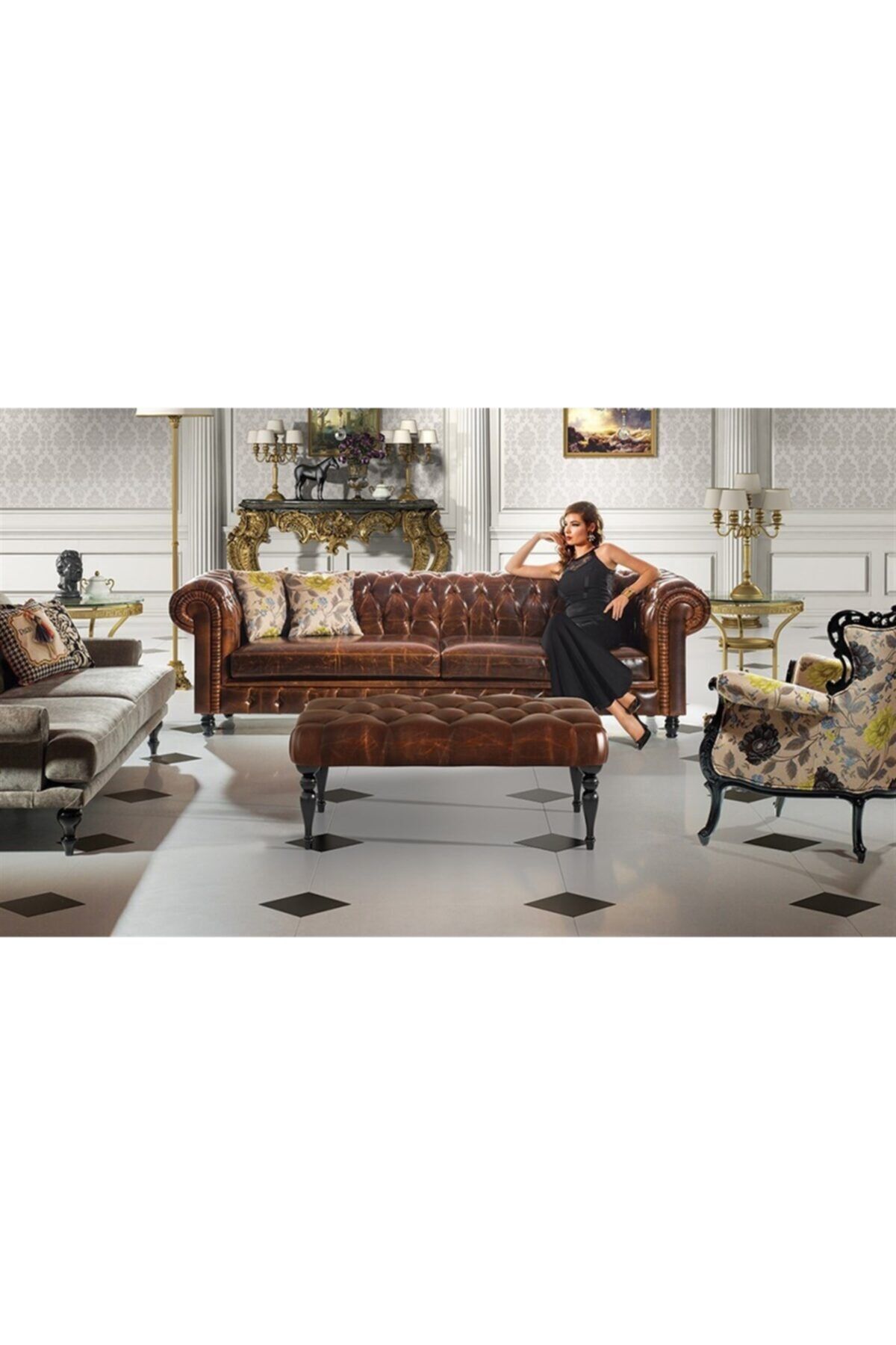 Evimo Milano Chester Salon Takımı