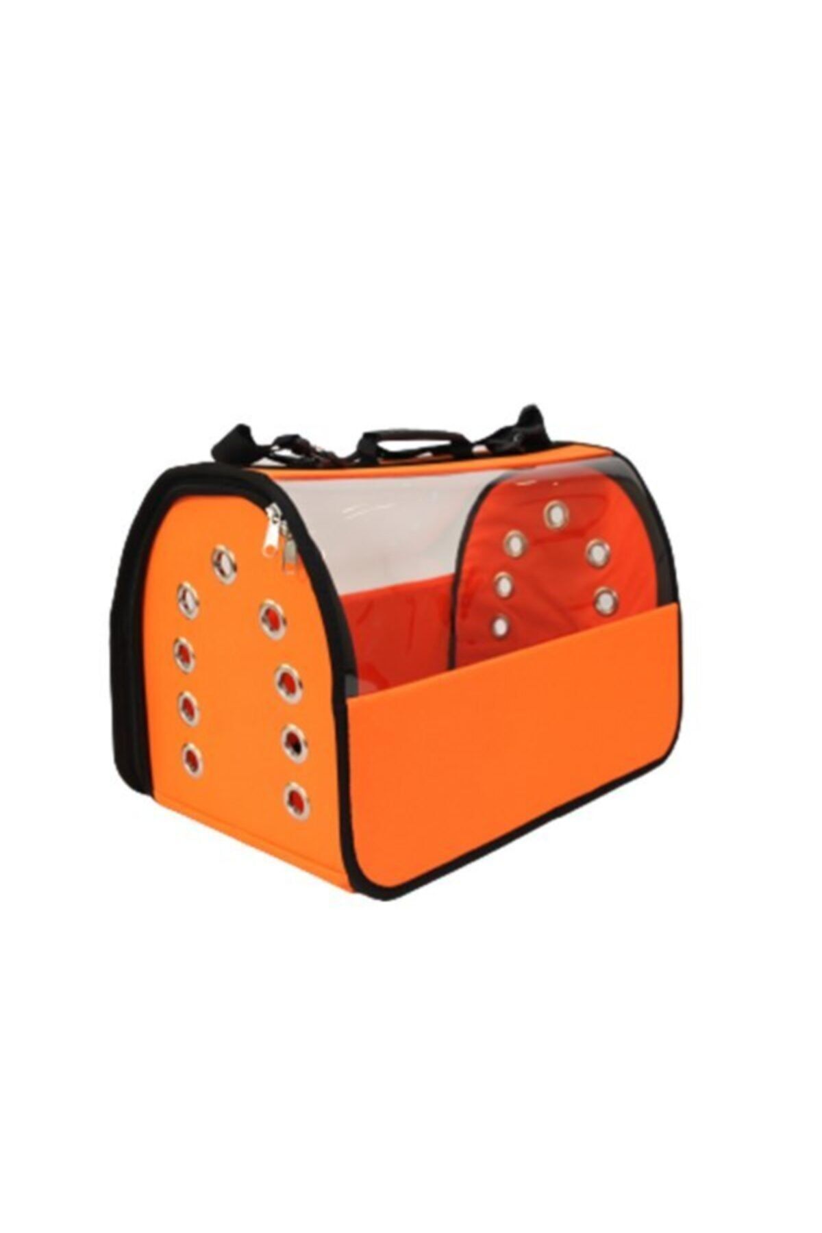 Petprety Petpretty Flybag Şeffaf Taşıma Çantası Turuncu 30x30x49 Cm