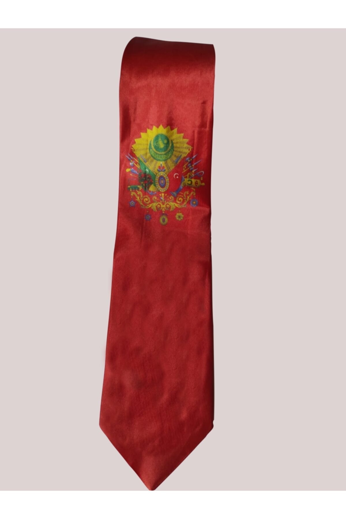 Bdkr Osmanlı Sancaklı Kırmızı Kravat Tb-00003