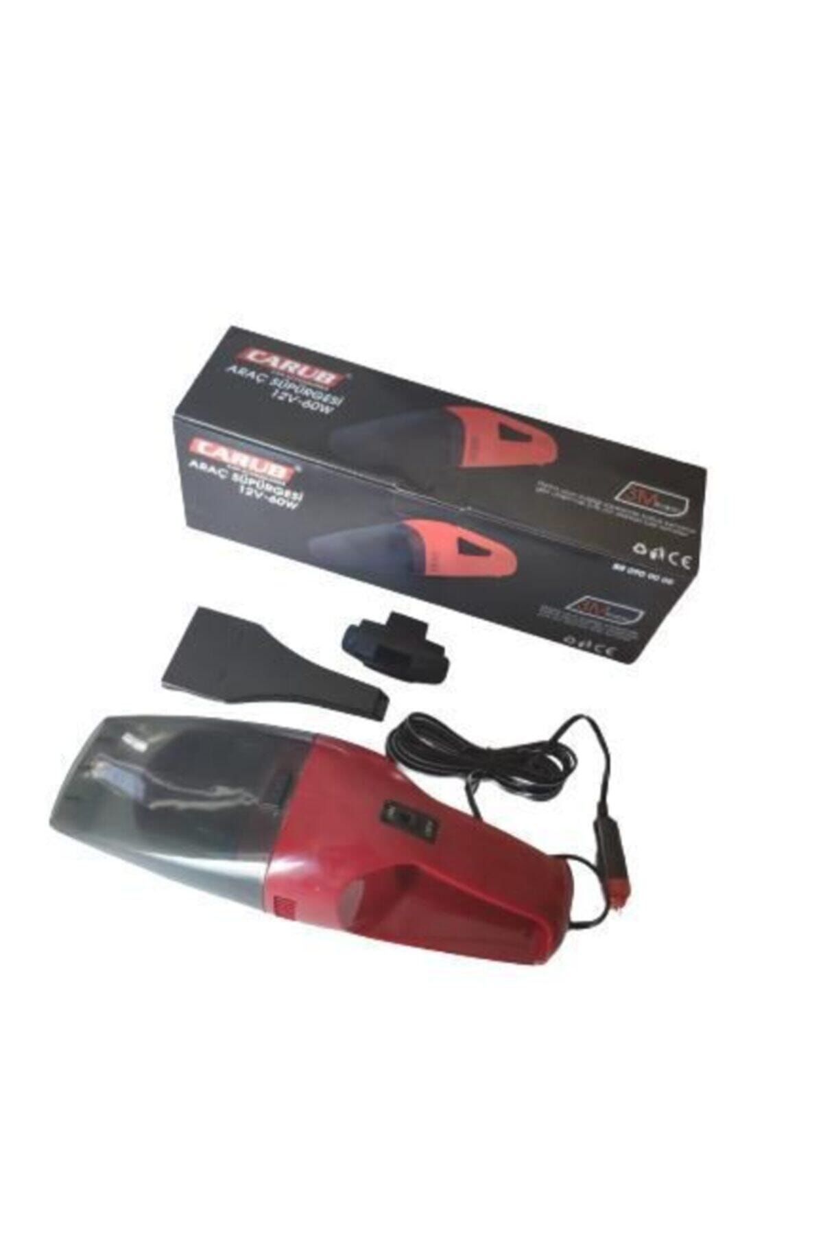 Carub Oto Süpürgesi 12v Çakmaktan Kırmızı Ce Belgeli 60 Watt