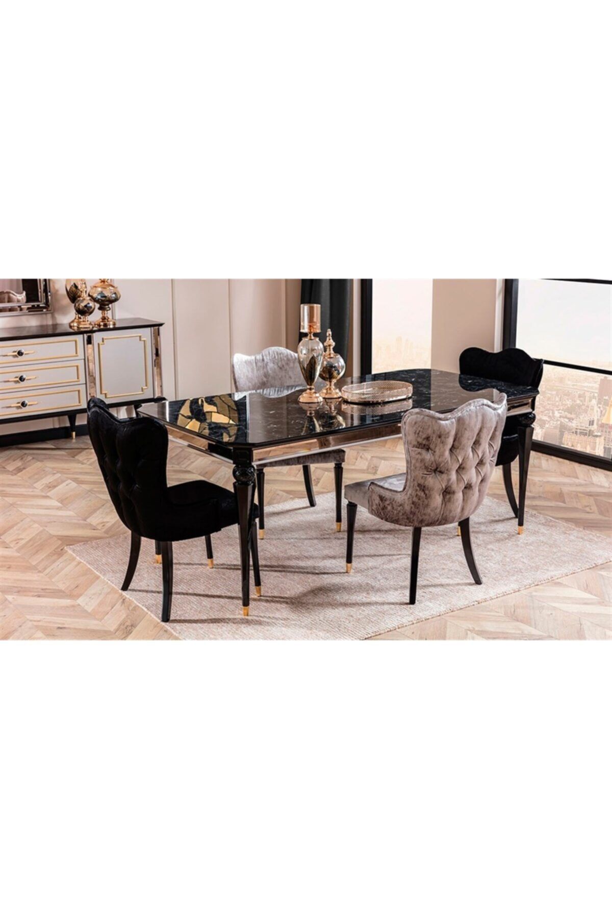 Evimo Rustic Yemek Masası Takımı