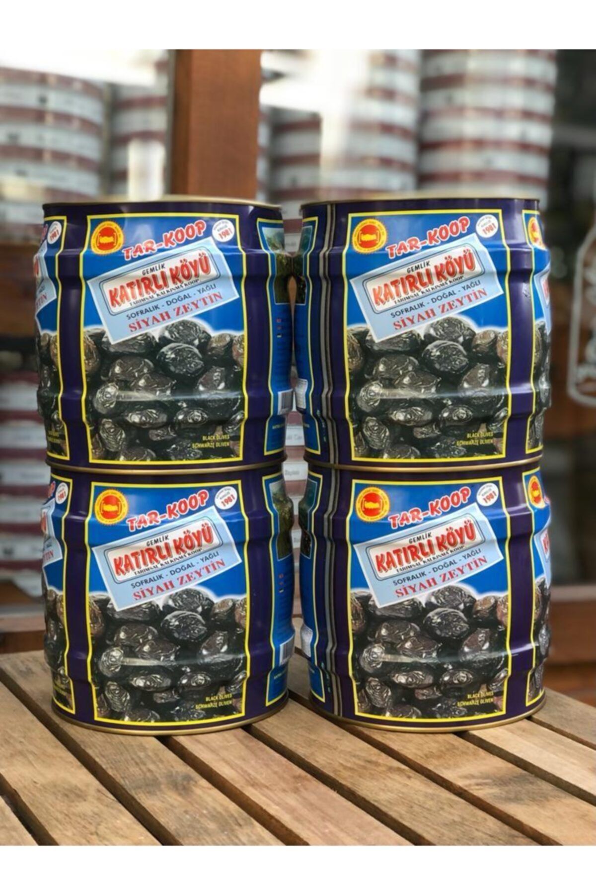 Katırlı Zeytin 2 Kg X 4 Adetkatırlı Köyü Siyah Zeytin