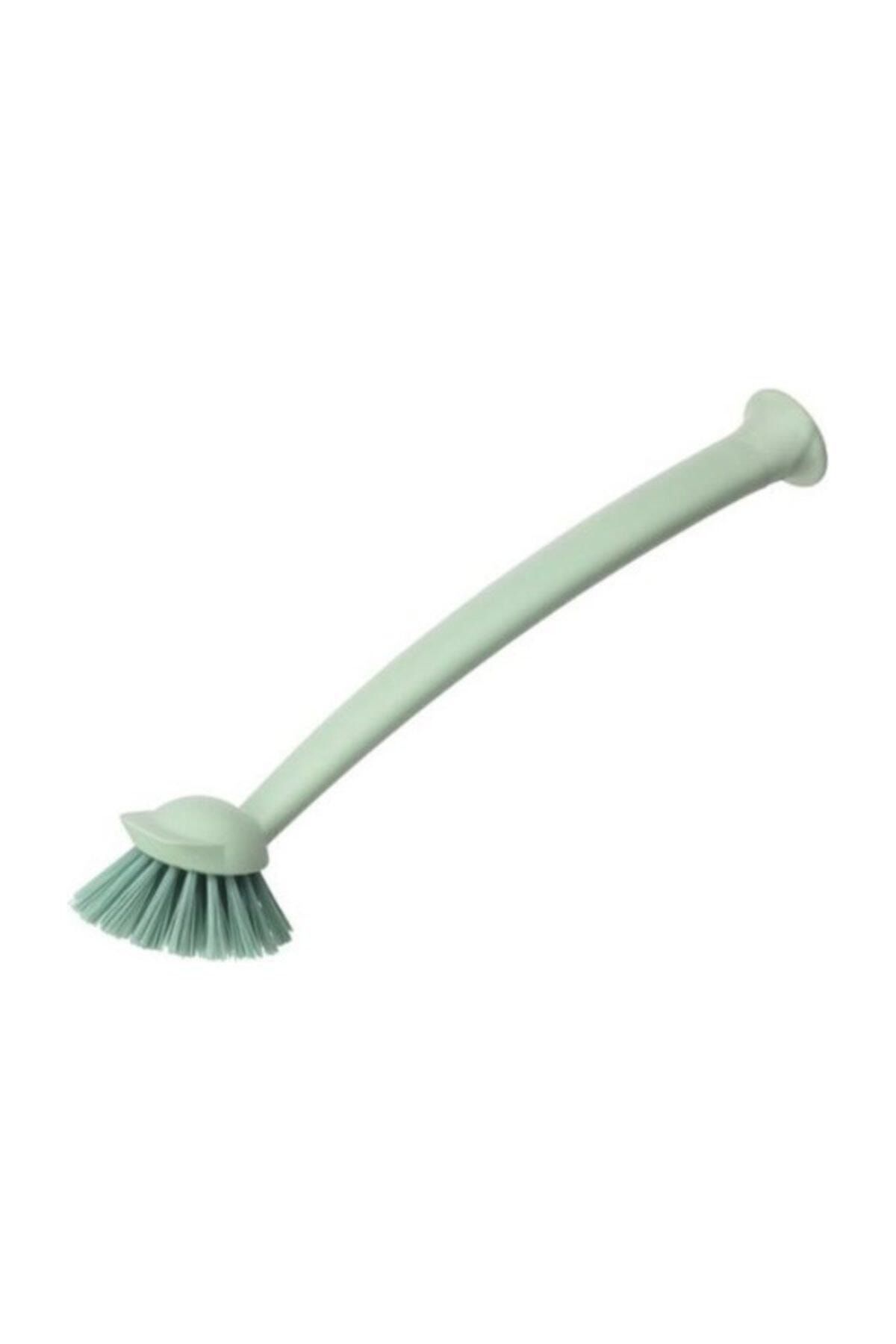 BARBUN Rinnig Vantuzlu Plastik Bulaşık Fırçası - Yeşil