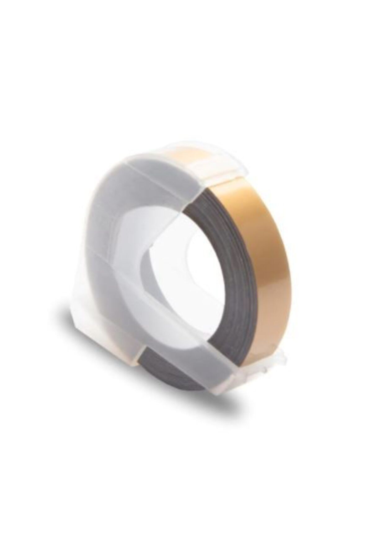 Motex Şerit Etiket Plastik Kabartma E-101 ( 9mm X 3metre Champagne Gold )