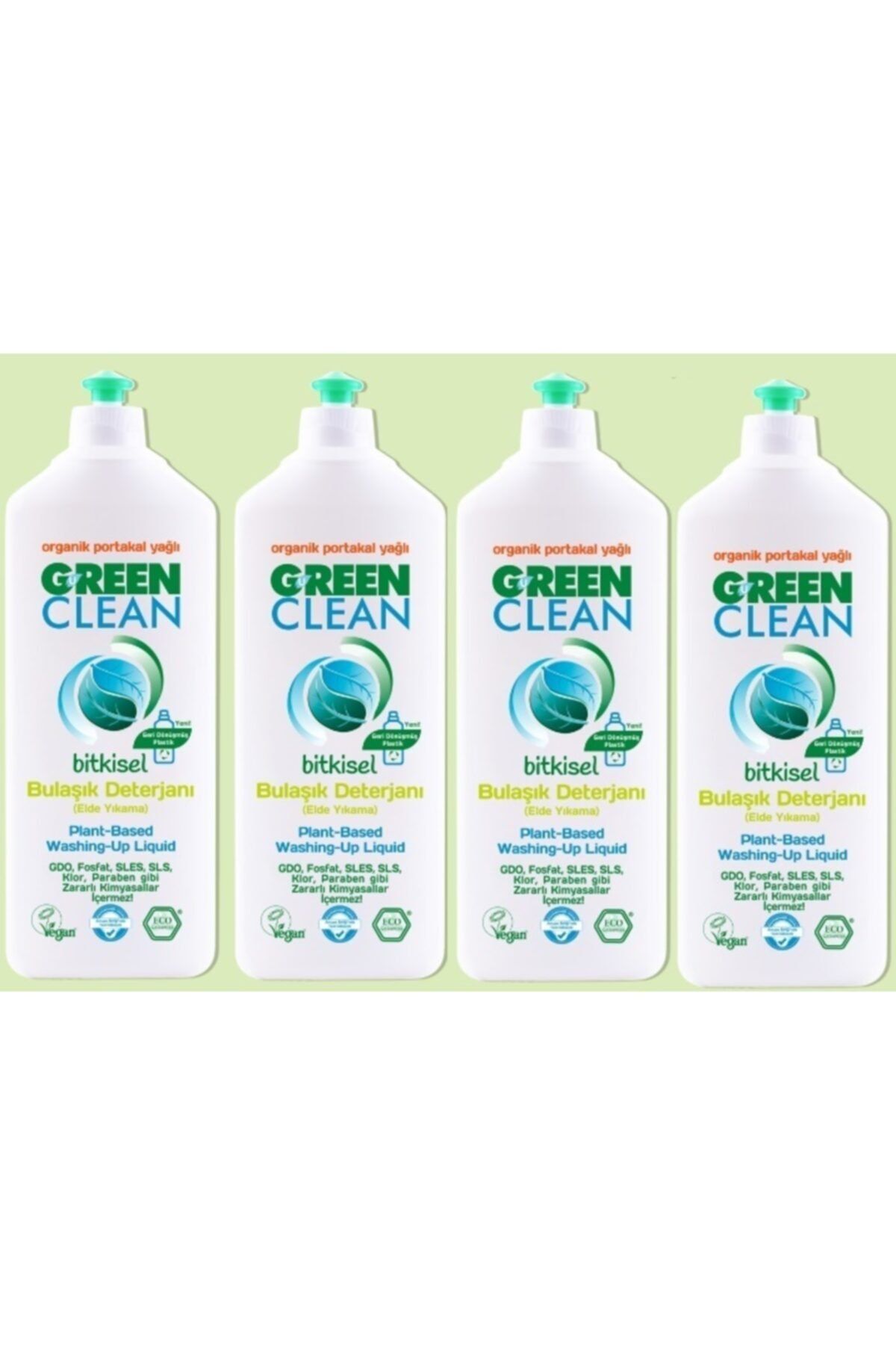 Green Clean Bulaşık Deterjanı (730 Ml - 4'lü Set) Depo-e
