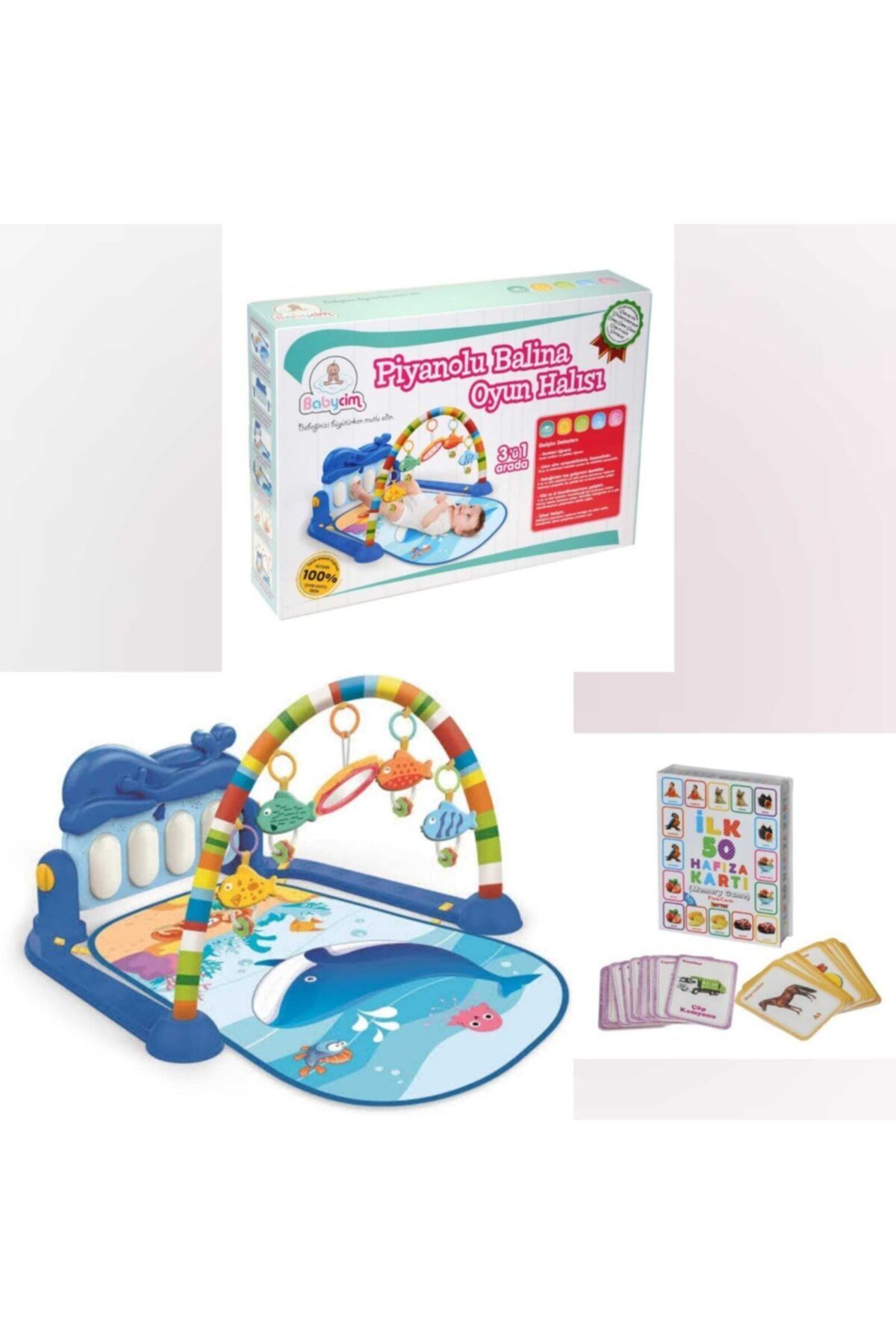 Yunus Piyanolu Oyun Halısı + Ilk 50 Hafıza Kartı Memory Game Hediyeli
