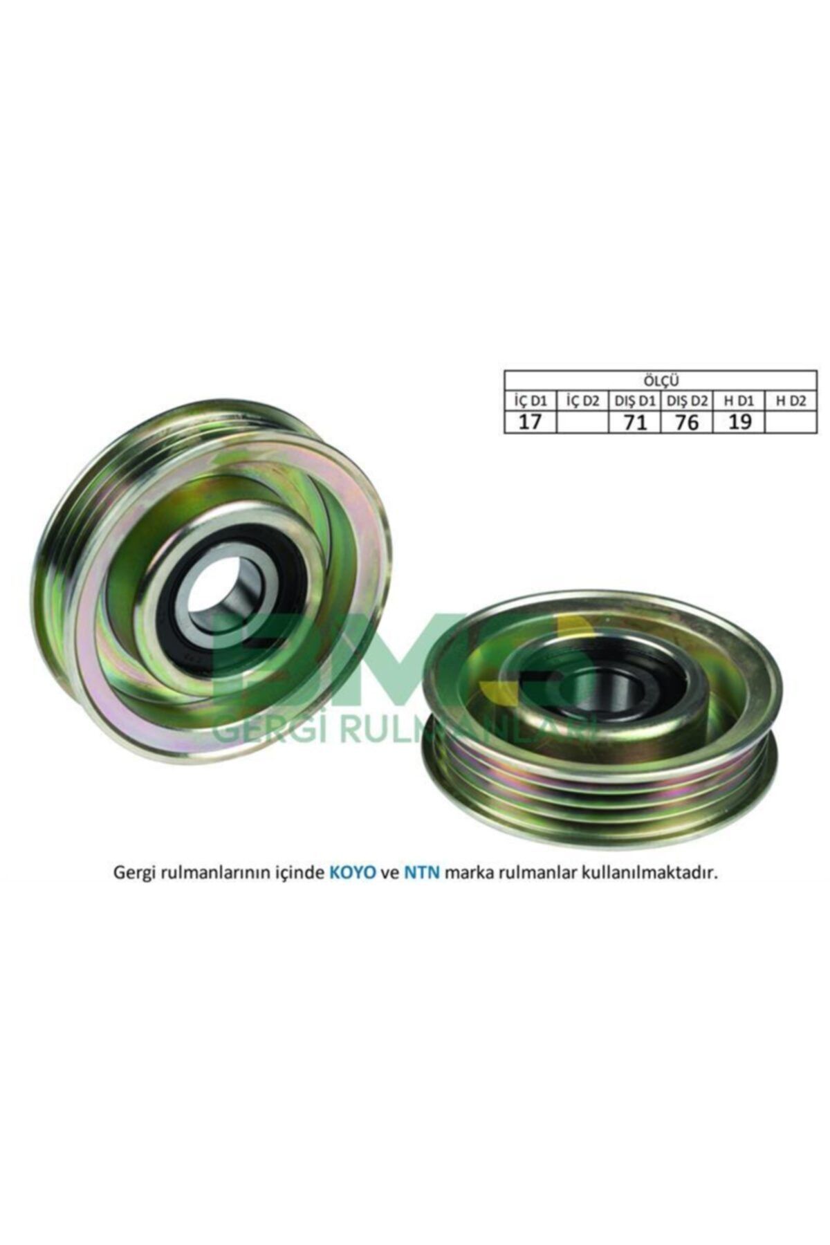 BMS Alternator Gergı Rulmanı (17×76×17) Accord Vıı Cıvıc