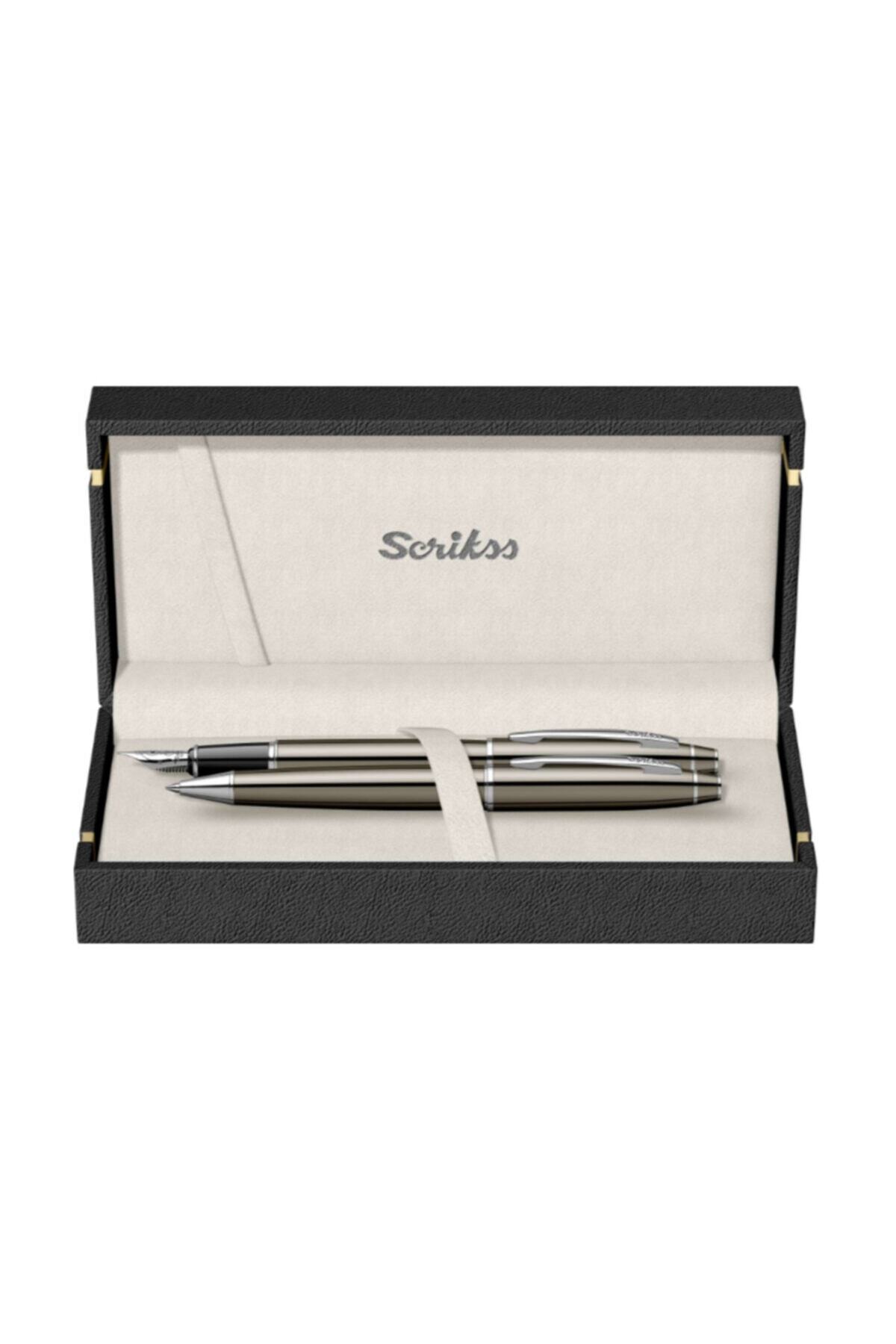 Scrikss Scrıkss Dolmakalem+tükenmez 35 Tıtanyum Set