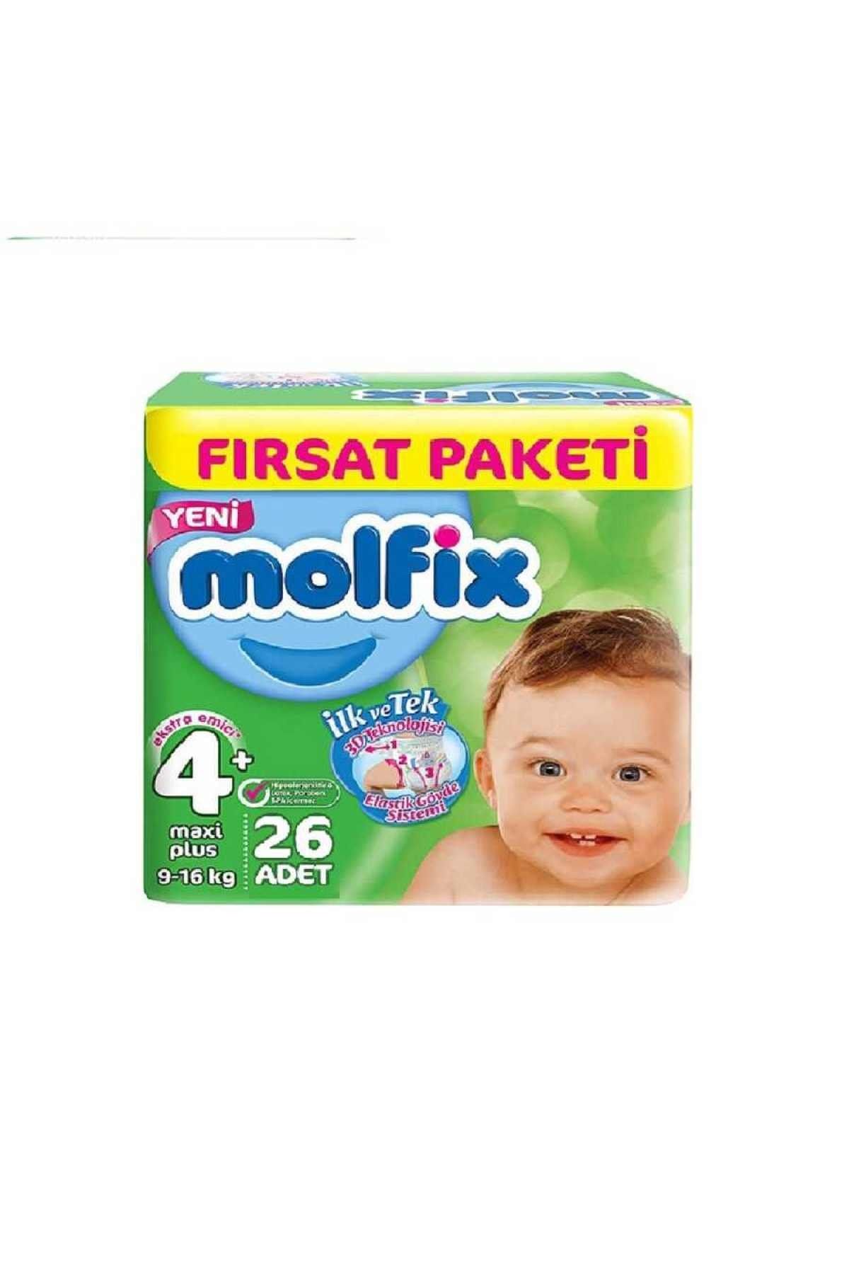 molfix 3d maxi plus 4 numara bebek bezi 26 adet fiyati yorumlari trendyol