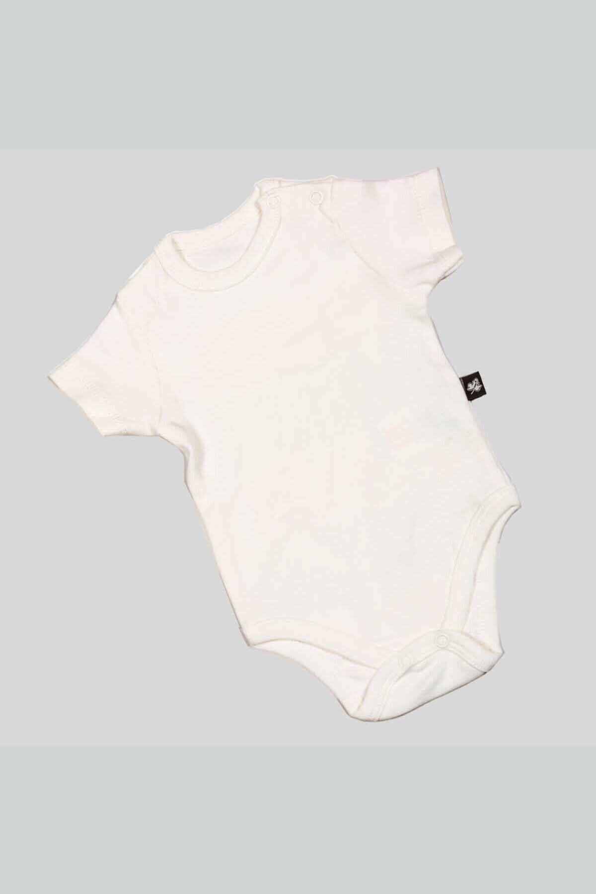 İncir Bebe Bebek-badi-body-kısa Kollu-ekru-9300