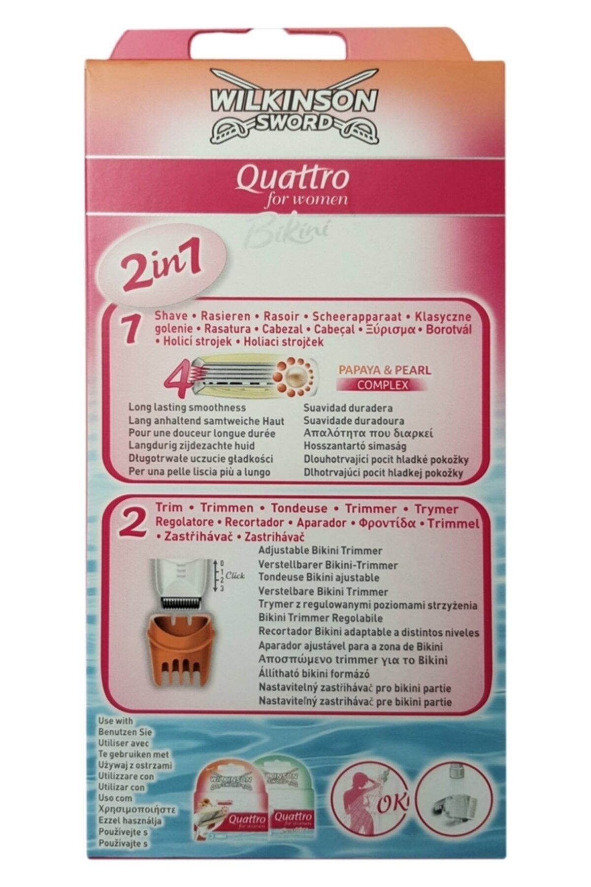 Wilkinson Sword Quattro For Women Bikini 1up Kadın Tıraş Makinesi 2