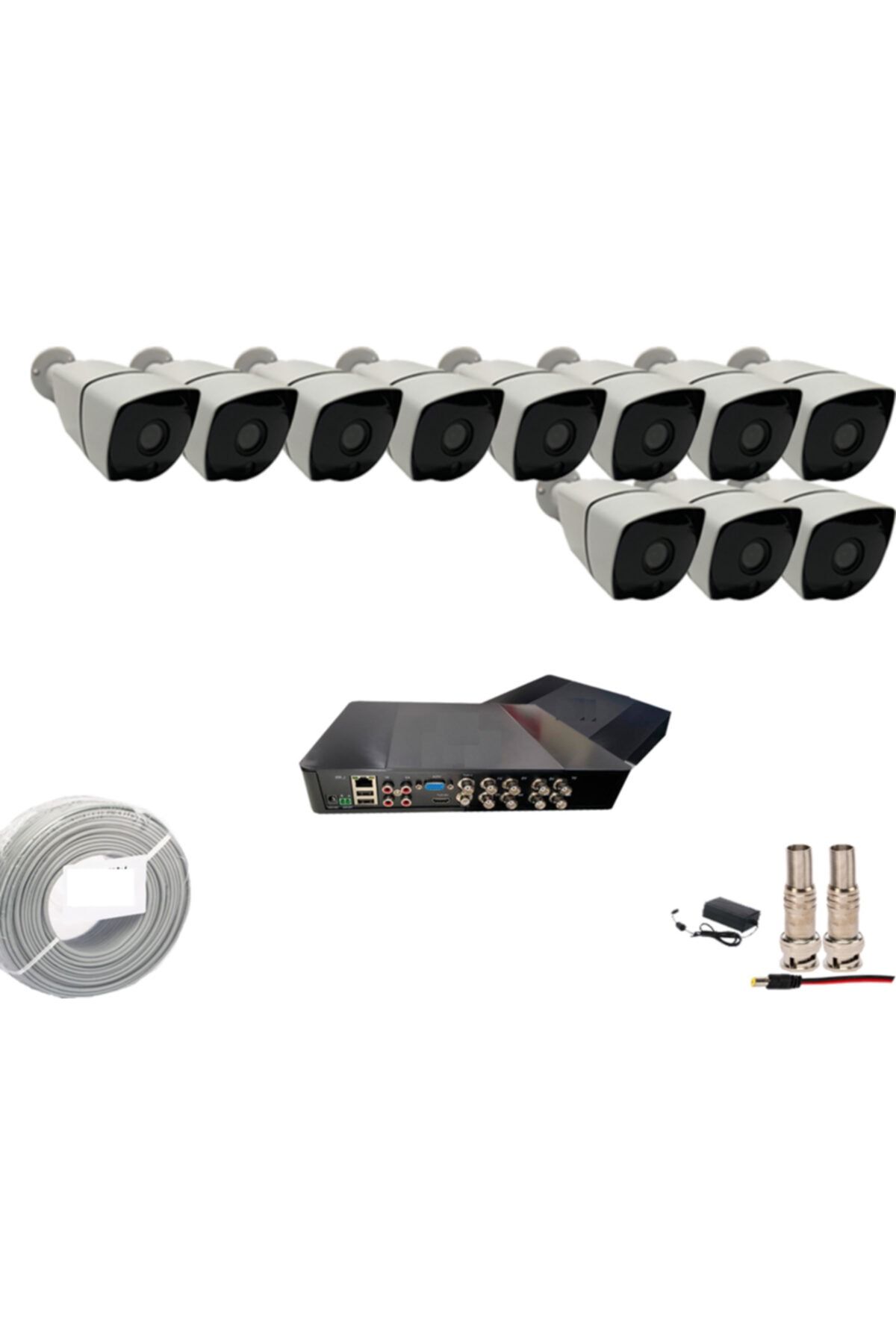 PROMISE 11 Kameralı Set 3mp 1080p Full Hd Metal Kasa Paket Sistem
