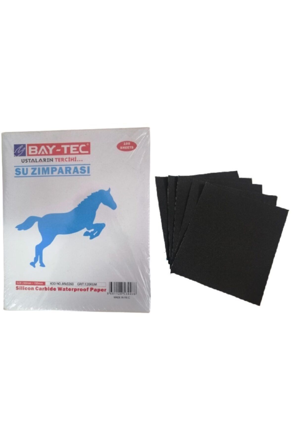 Baytec Su Zımparası 120 Kum (10'lu)