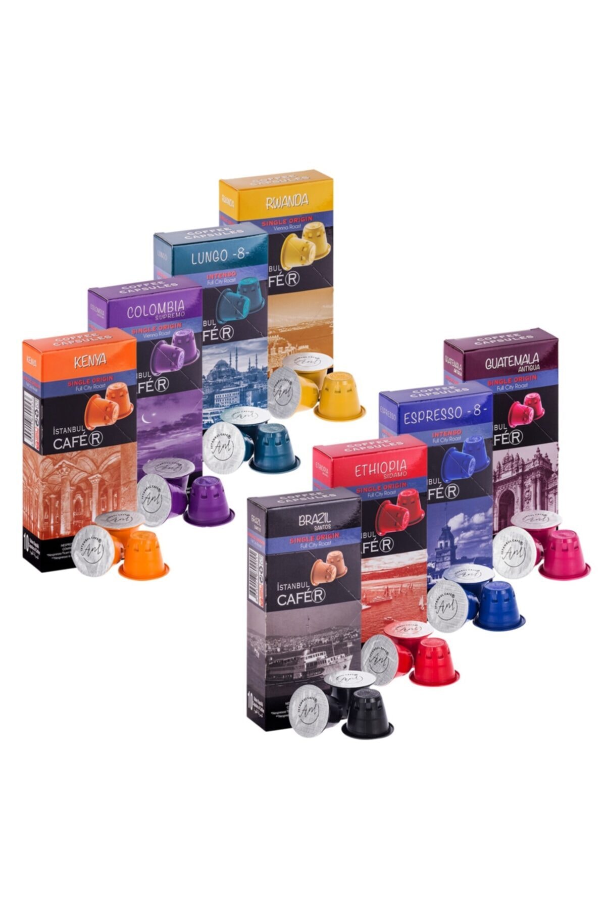 İstanbul Cafer Nespresso Uyumlu 8 Li Set