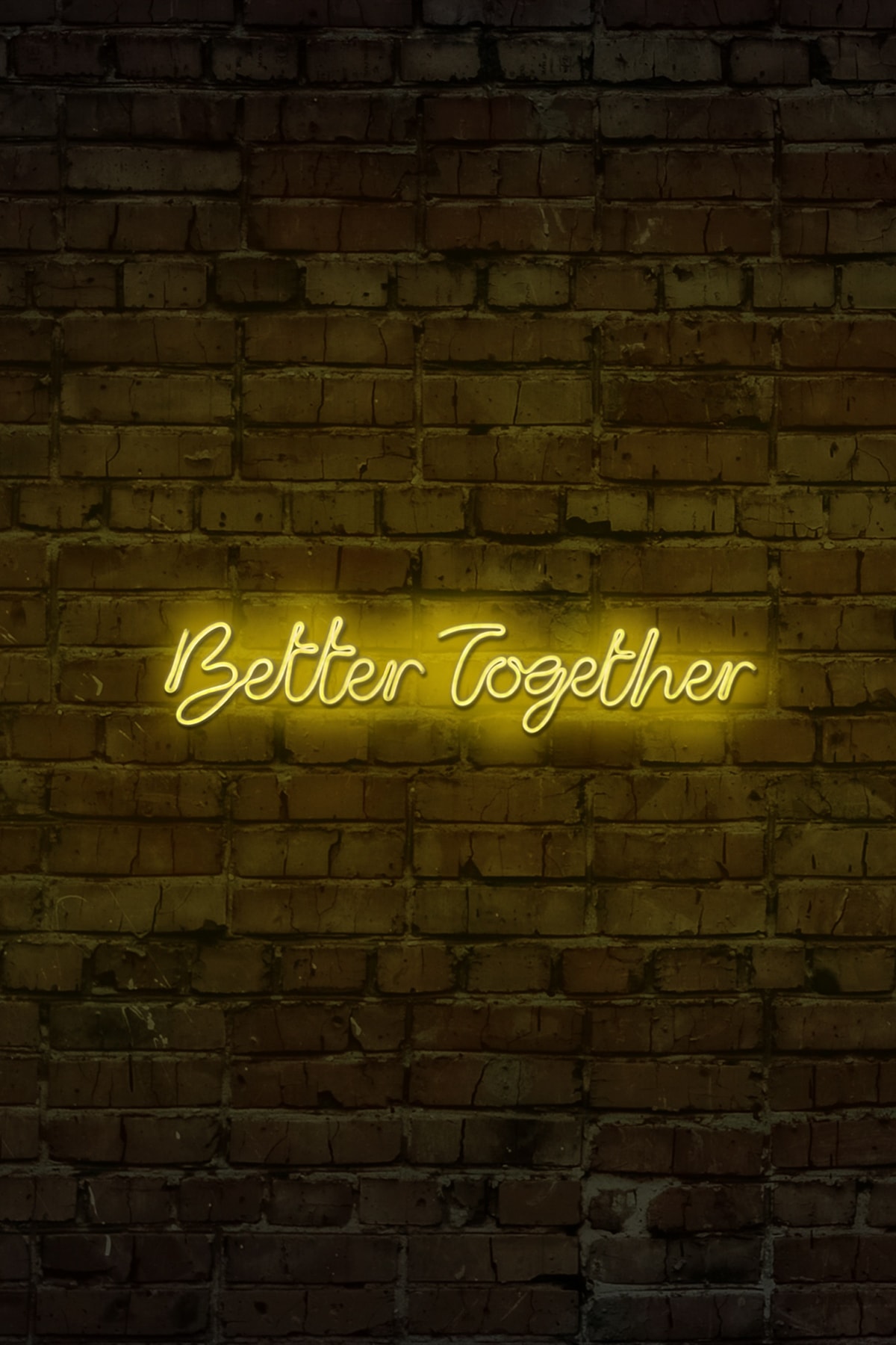 neon graph Neongraph Led Dekoratif Duvar Aydinlatmasi Neon Duvar Yazısı Sihirli Led Mesajlar - Better Together