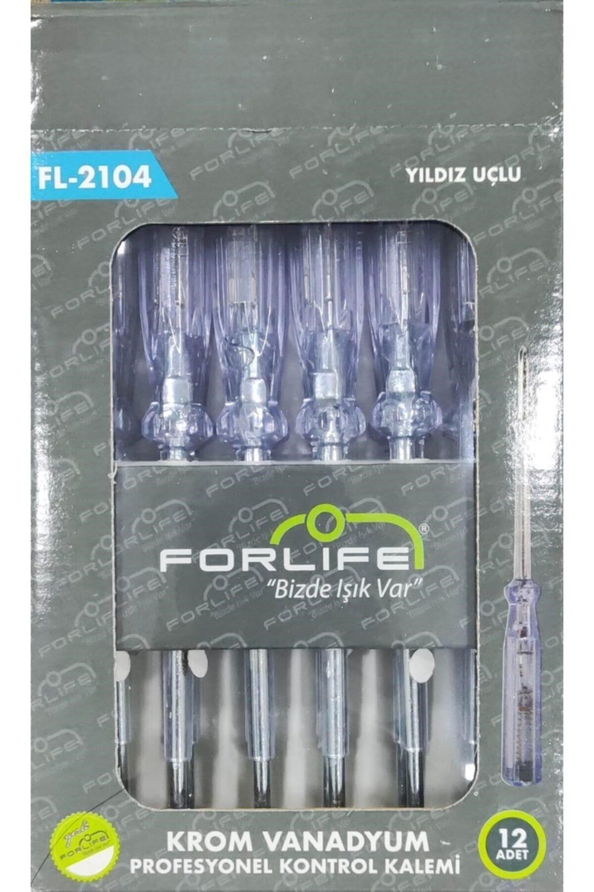 Forlife Krom Vanadyum 12 Li Yıldız Uçlu Kontrol Kalemi