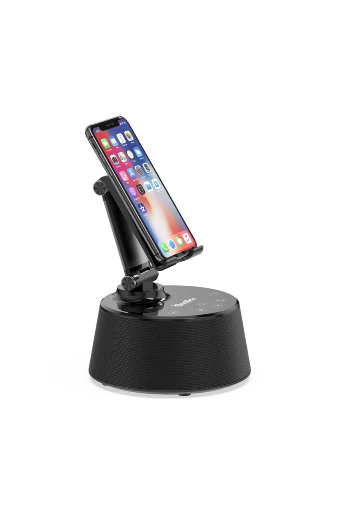 ONEDER V02 Wireless Şarjlı Dokunmatik Digital Saat Kablosuz Stereo Hoparlör - Speaker - Siyah