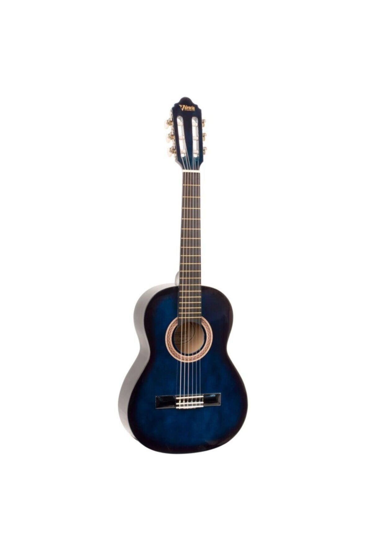 D VALENCIA Valencia Vc103 Bus-mavi (3/4 BOY) Klasik Gitar (KILIF YEDEK TEL SETİ PENA HEDİYE)