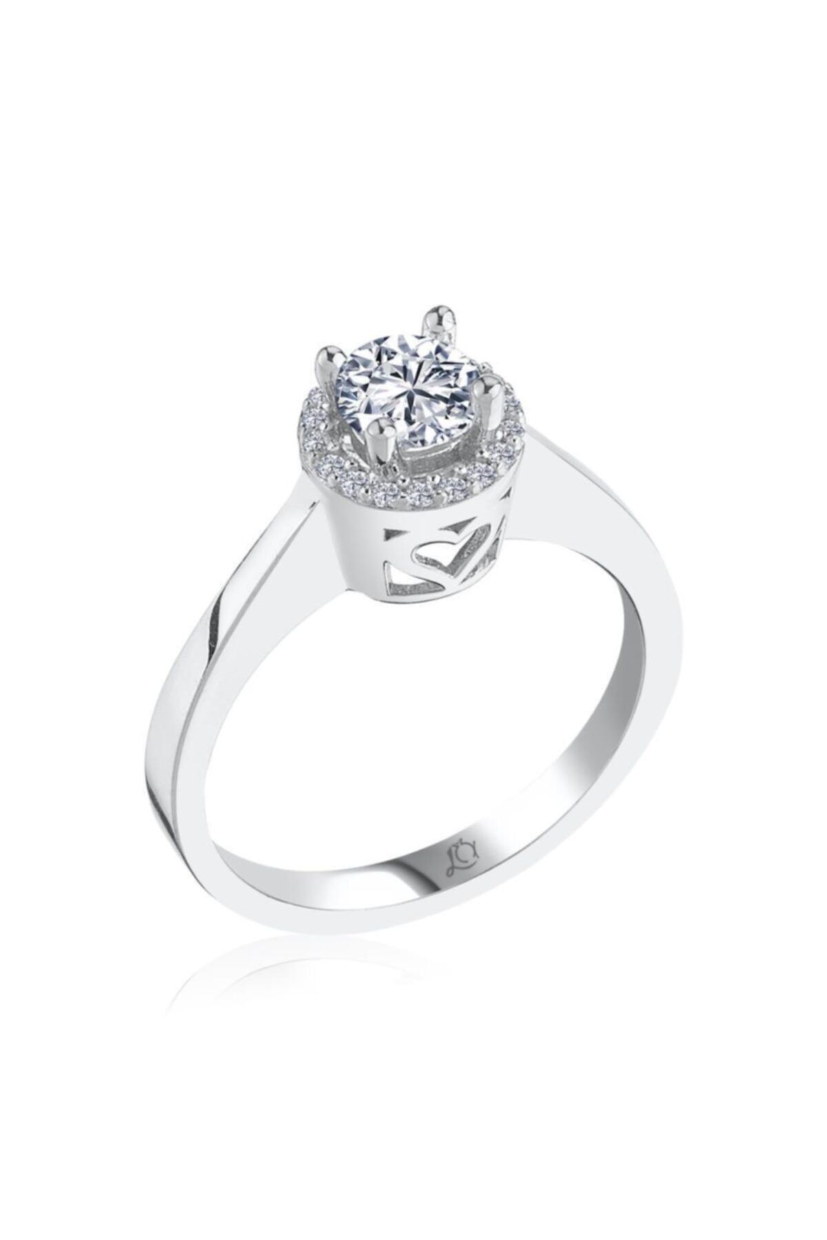 Effective Diamond Büyülü Işıltı Tektaş Gümüş Yüzük